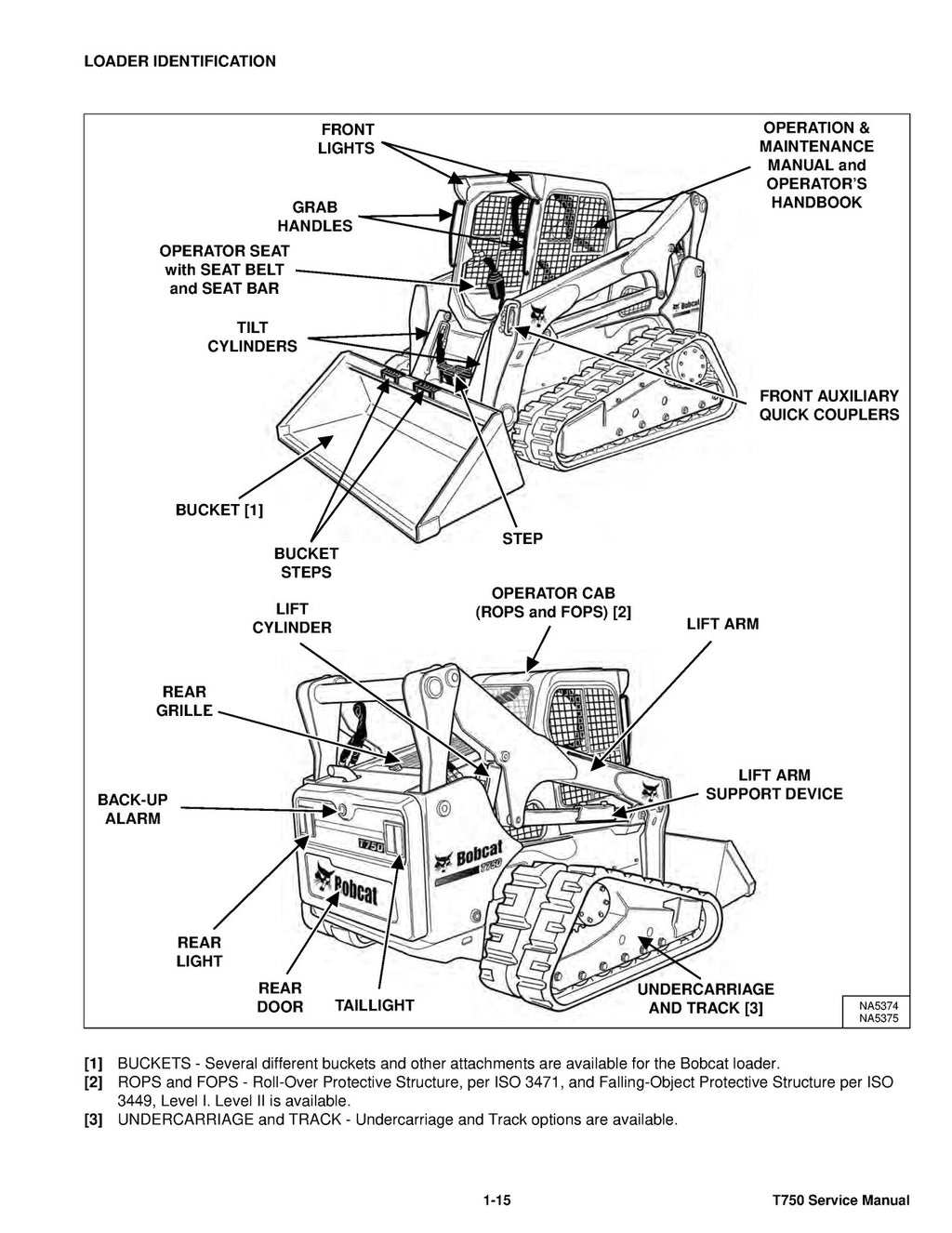 BOBCAT T750 Compact Track Loader Service Repair Manual WIRE BOUND, TOUGH COVERS