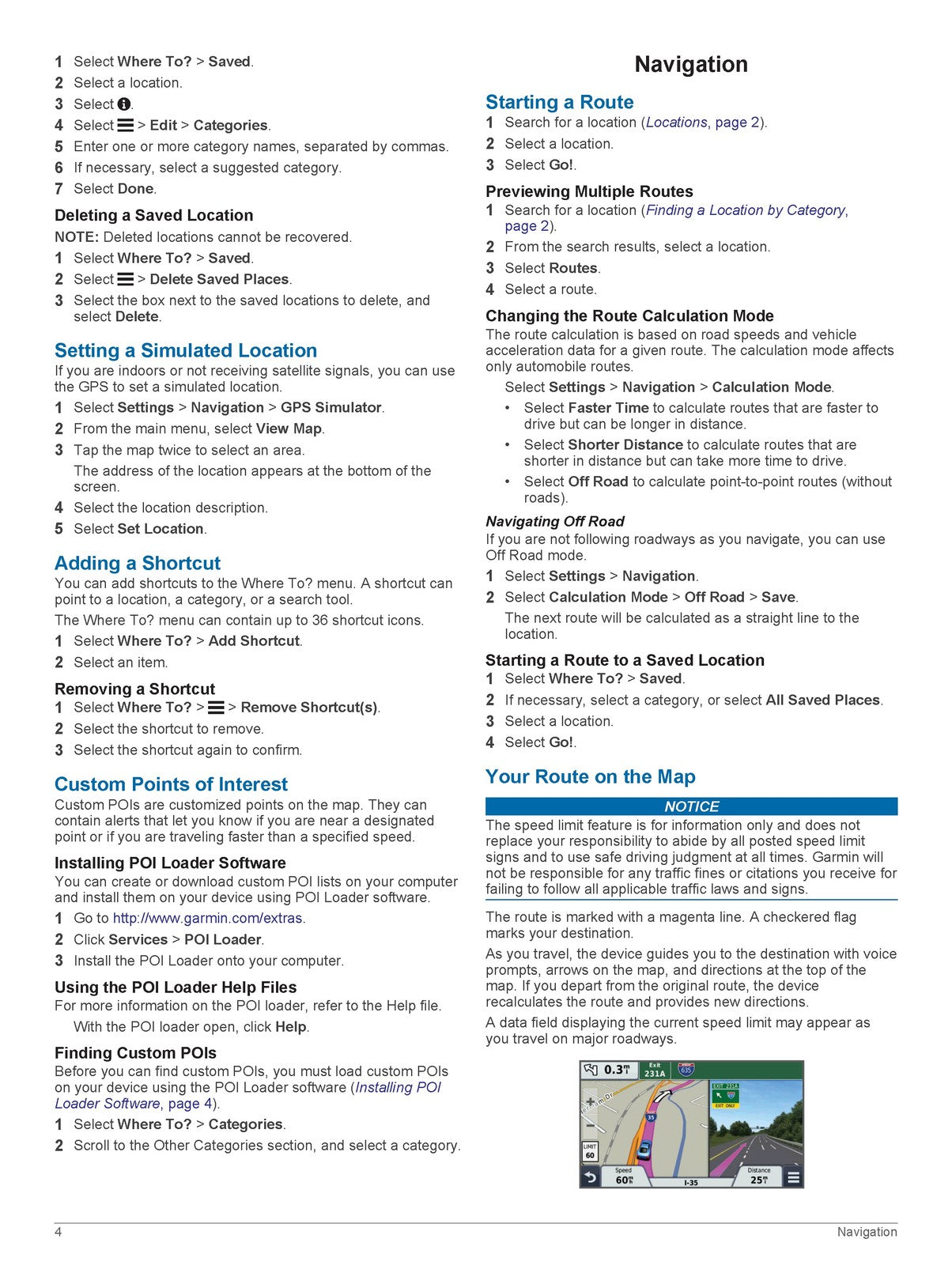 GARMIN Nuvi 2407 2408 2507 2508 Series Owners Manual 2013 - WIRE BOUND - COVERS