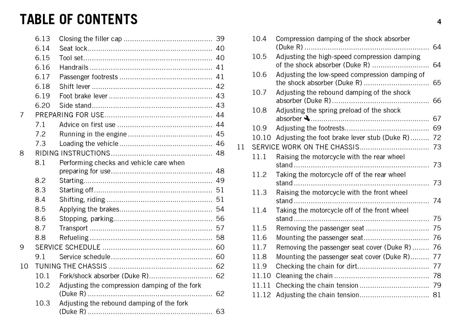 KTM 690 Duke 690 Duke R Motorcycle Owners Manual 2015 - WIRE BOUND - COVERS