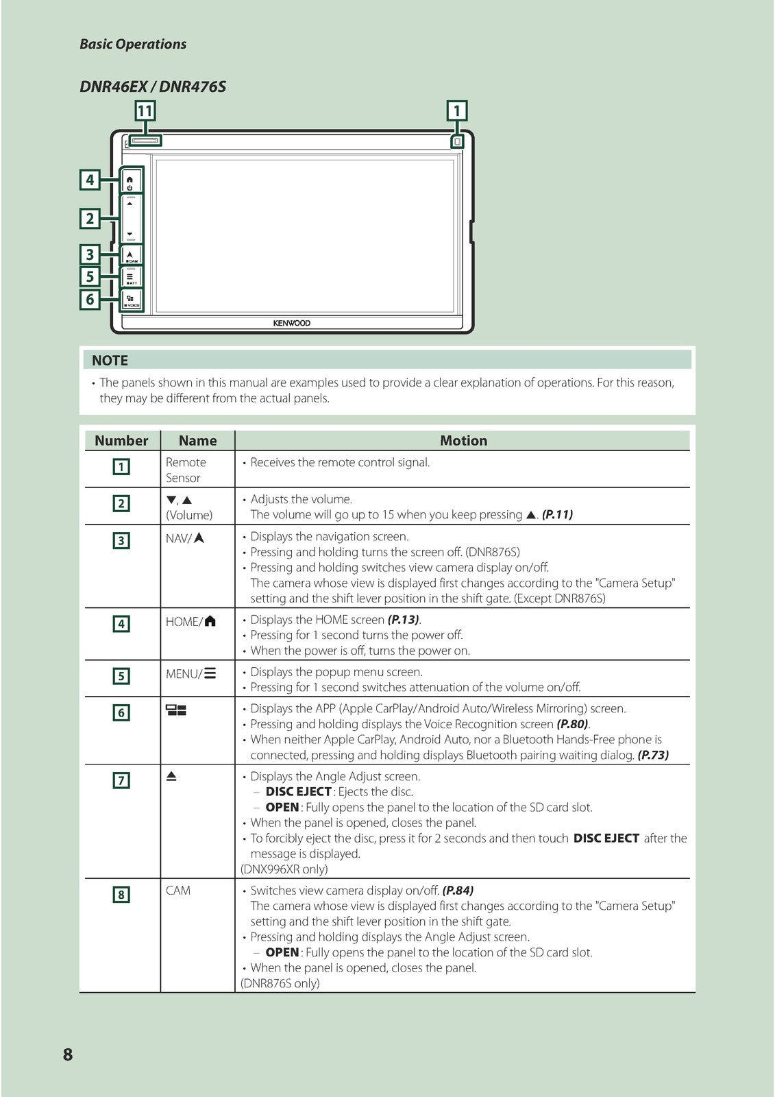KENWOOD DNX996XR DNR876S DNX696S 576S DNR46EX 476S Instruction Manual 2019