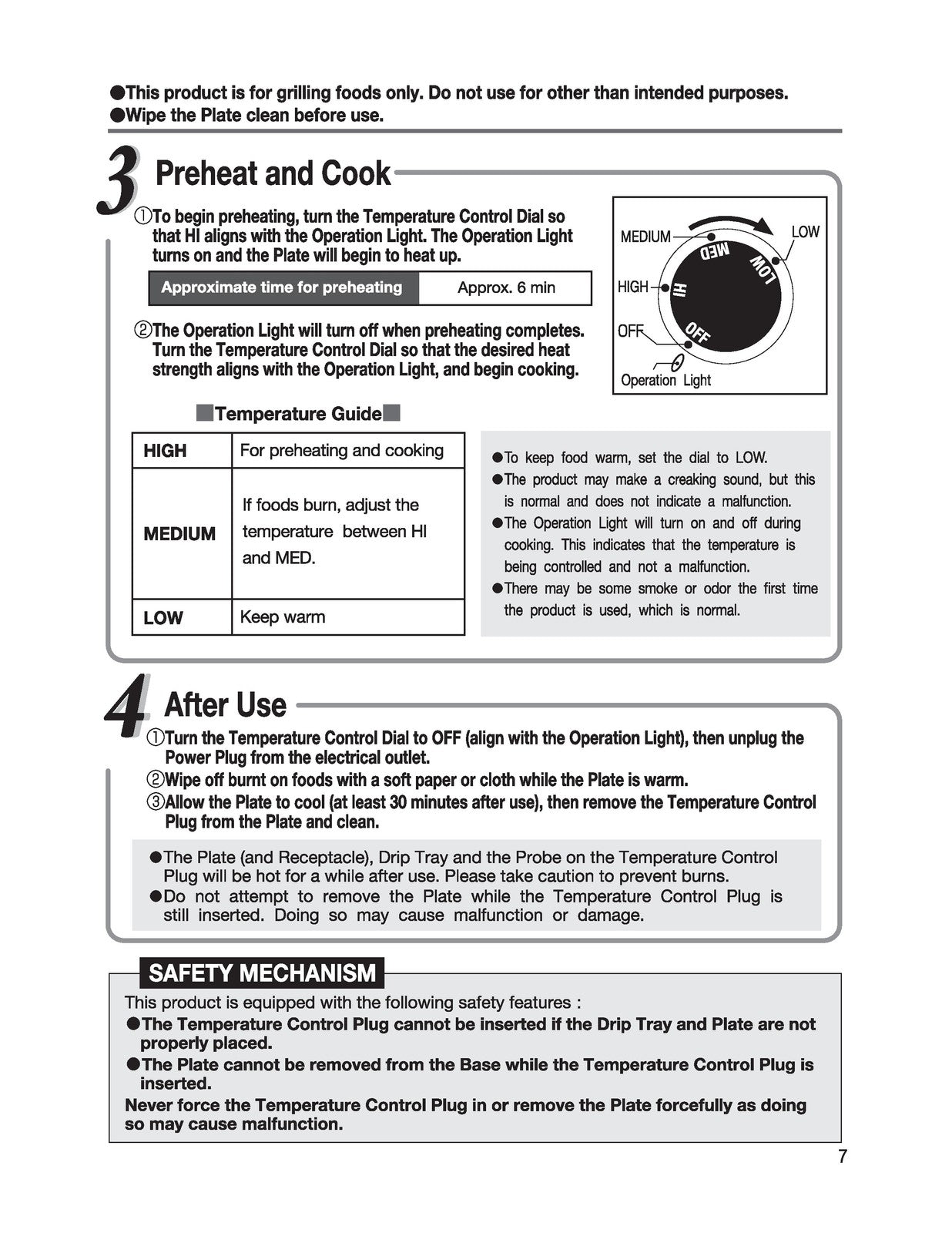 ZOJIRUSHI EB-DLC10 Indoor Electric Grill Operating Instructions Manual - BOUND