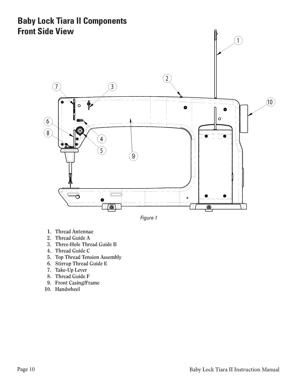 BABY LOCK Tiara II BLTR16-2 Quilting Machine Instruction Manual - WIRE BOUND