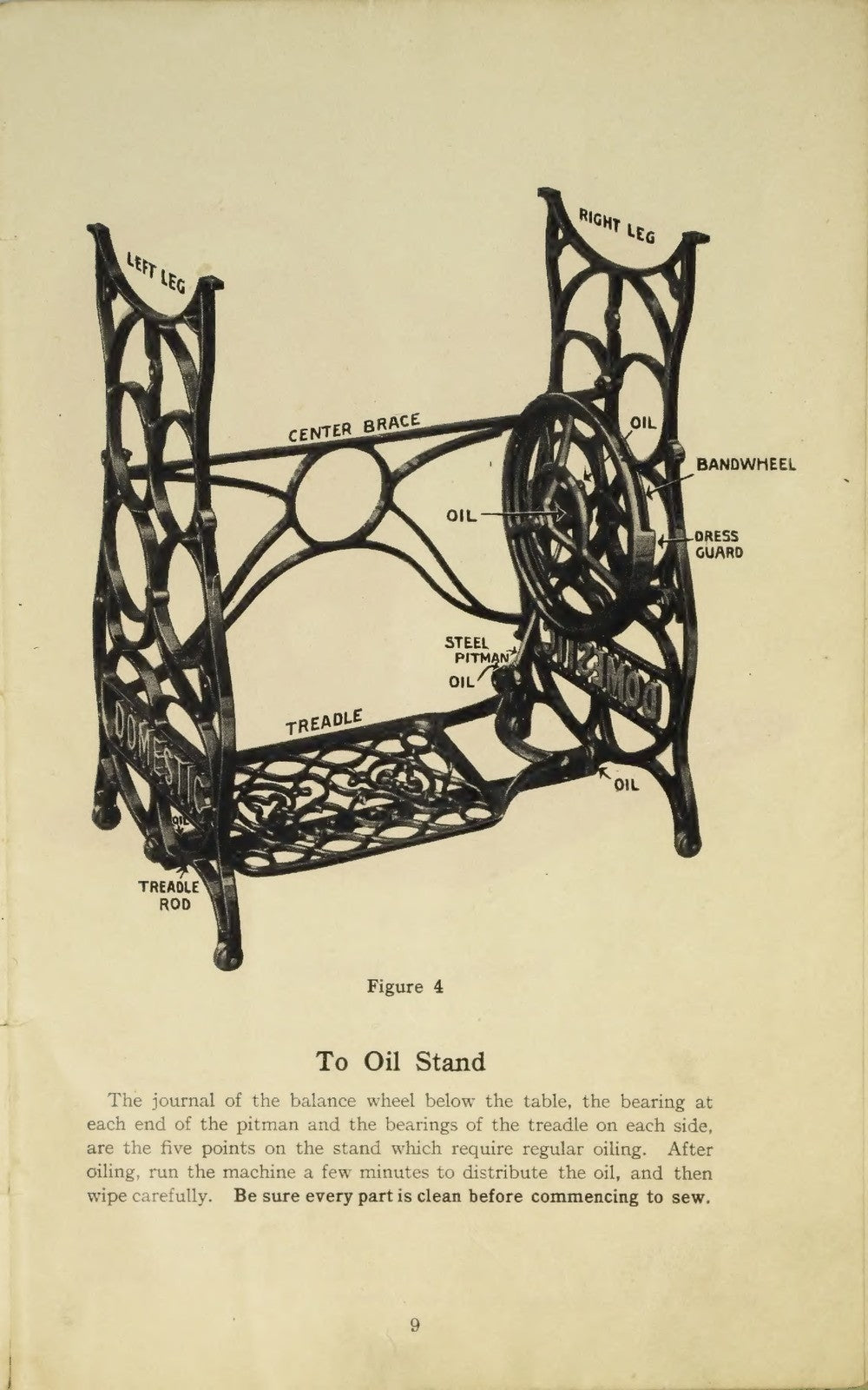 DOMESTIC Sewing Machine Operating Instructions Manual - WIRE BOUND - COVERS