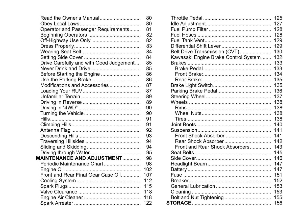 KAWASAKI Teryx 750 FI 4x4 Owners Manual 2013 - STEEL WIRE BOUND - TOUGH COVERS