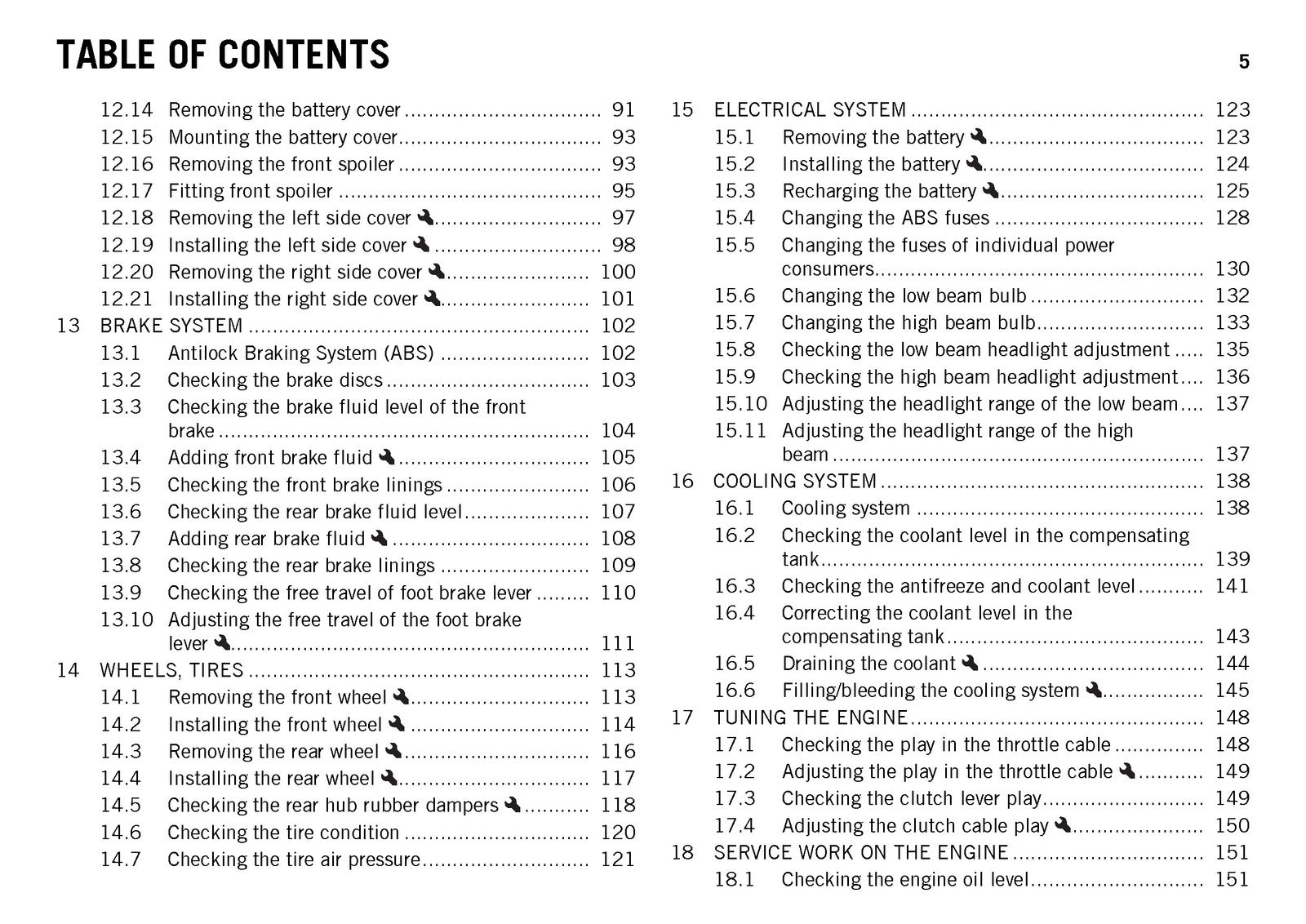 KTM RC 250 Motorcycle Owners Manual 2016 - STEEL WIRE BOUND - PROTECTIVE COVERS