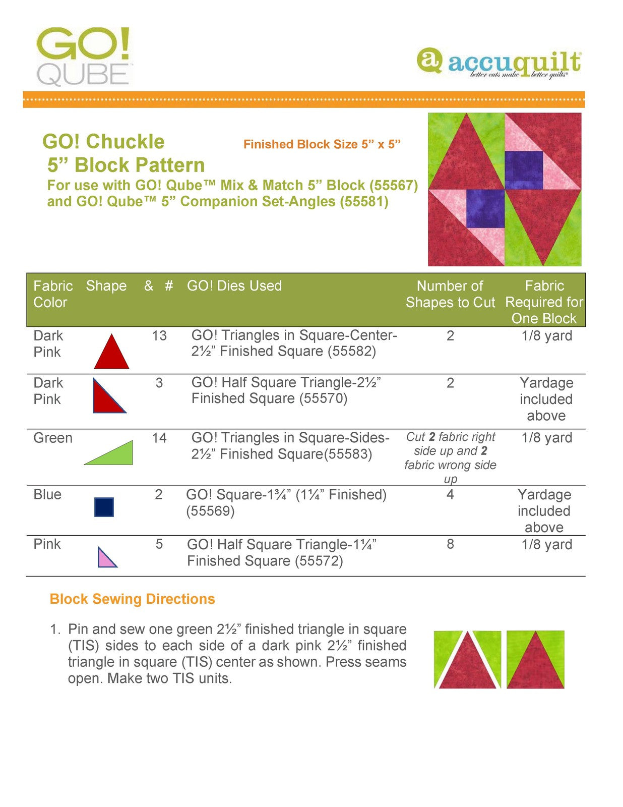 ACCUQUILT Go Qube 5" Angles - STEEL WIRE BOUND - PROTECTIVE COVERS