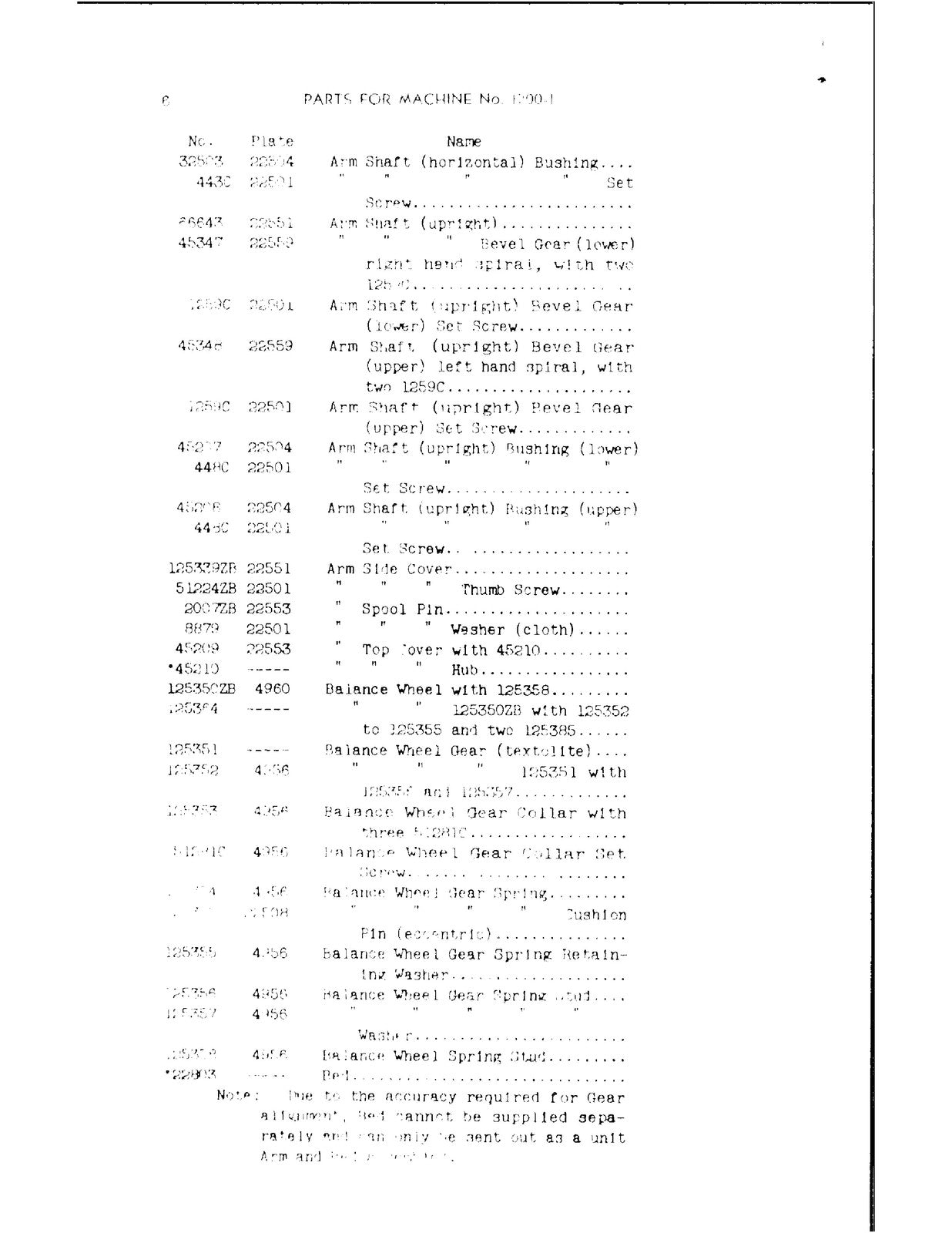 SINGER 1200-1 Illustrated Parts Manual - WIRE BOUND - TOUGH COVERS