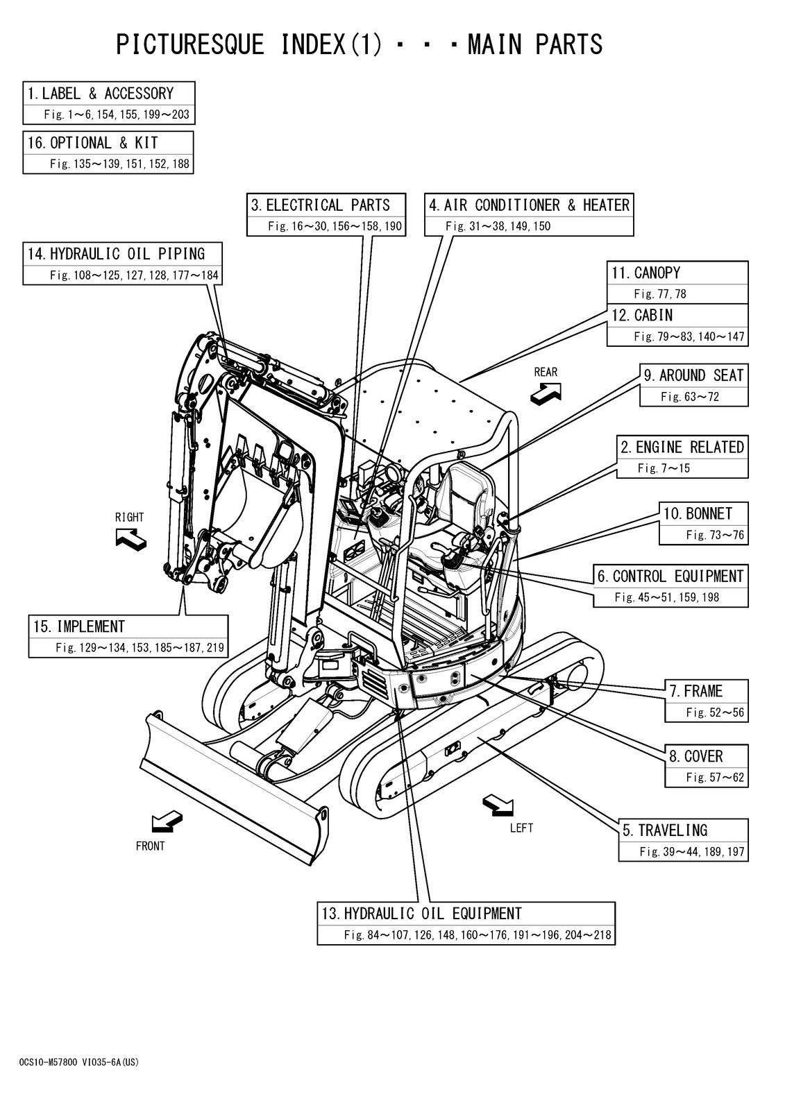 YANMAR ViO35-6A Excavator Parts Catalog Manual 2017 - WIRE BOUND - TOUGH COVERS