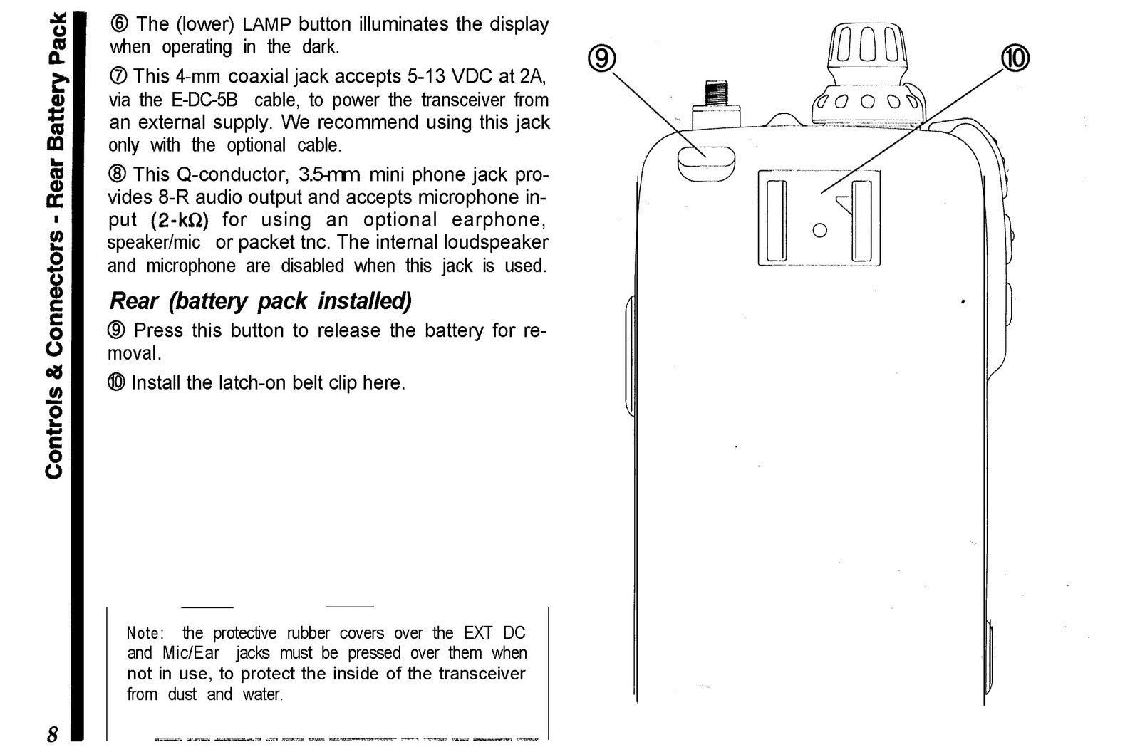 YAESU FT-50R HT Dual-Band Handheld Operating Manual - WIRE BOUND - TOUGH COVERS