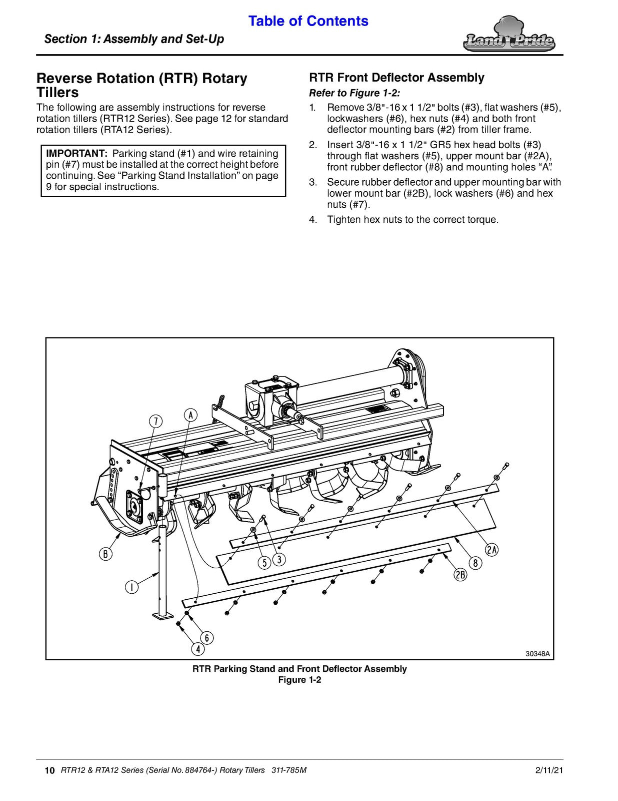 LAND PRIDE RTA12 Series Forward Rotation Rotary Operators Manual 2017 - BOUND