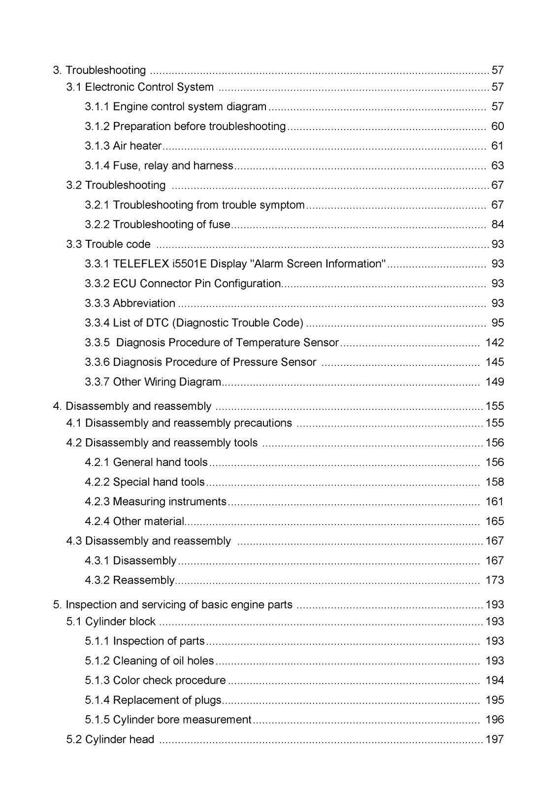 YANMAR Marine Engine 6LY3-ETP 6LY3-STP 6LY3-UTP Workshop Service Manual