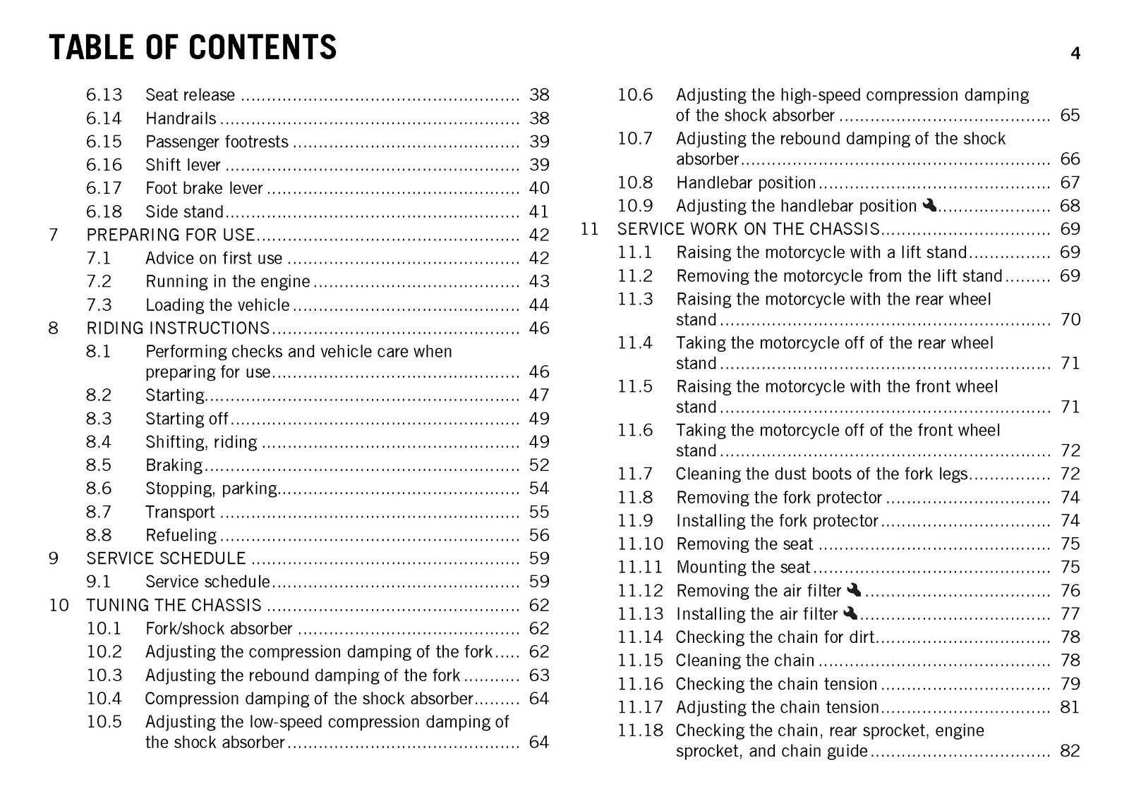 KTM 690 SMC R EU Owners Manual 2015 - STEEL WIRE BOUND - PROTECTIVE COVERS