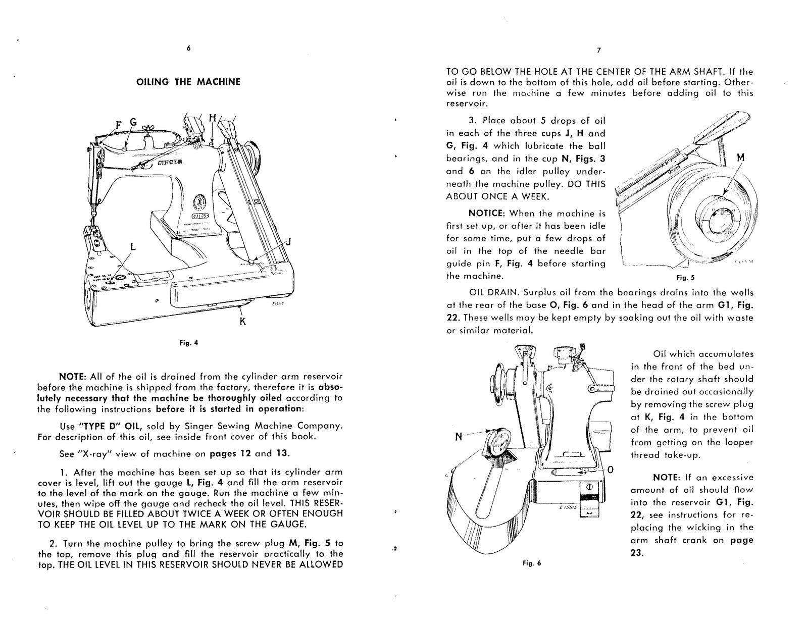 SINGER 231-25 Sewing Machine Service Manual - STEEL WIRE BOUND - TOUGH COVERS