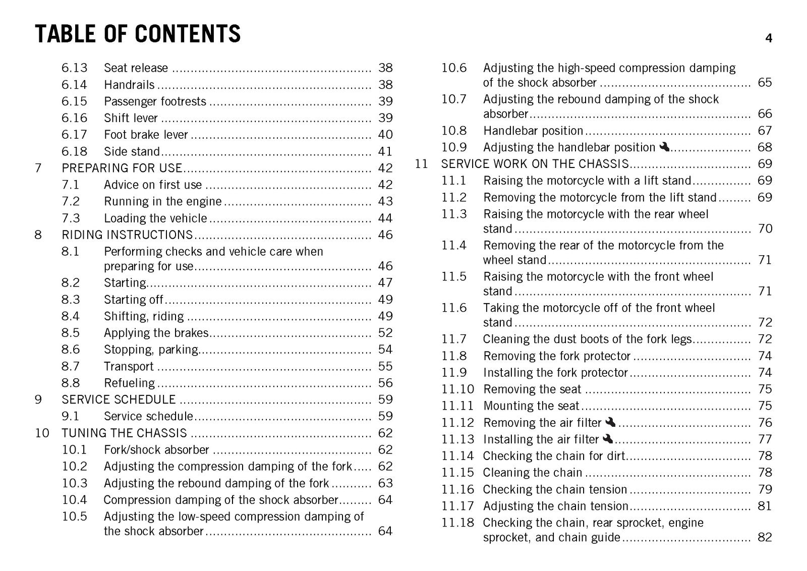 KTM 690 SMC R ABS Owners Manual 2016 - STEEL WIRE BOUND - PROTECTIVE COVERS