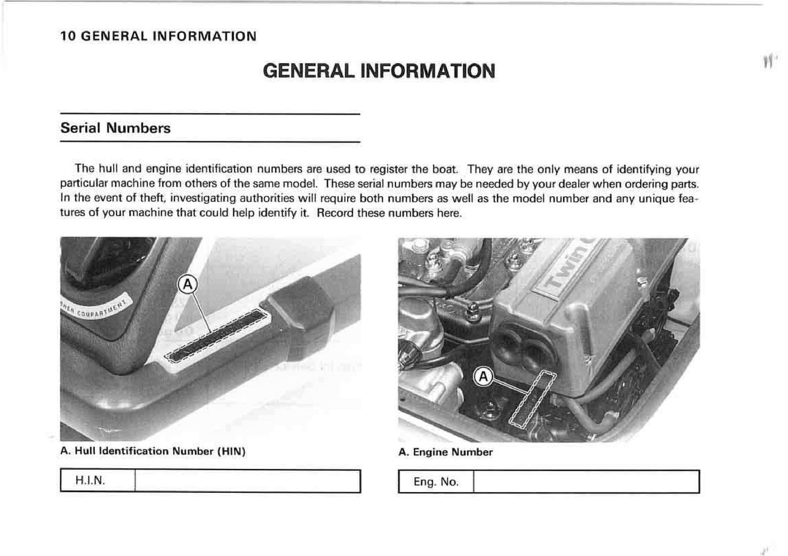 KAWASAKI JET SKI 750SXi Owners Manual 2 - STEEL WIRE BOUND - PROTECTIVE COVERS