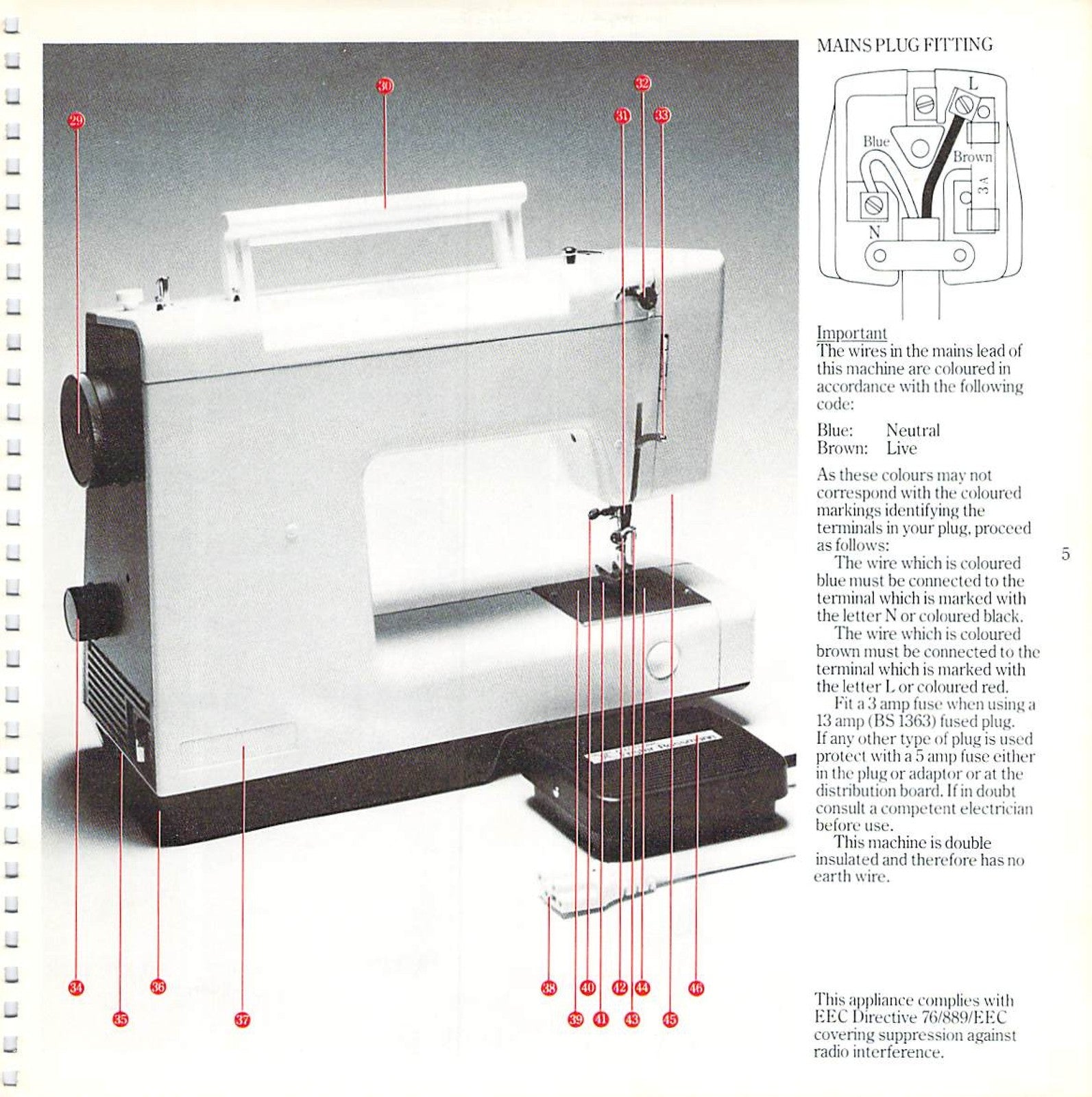 FRISTER ROSSMANN 1080 Sewing Machine Instruction Manual - WIRE BOUND - COVERS