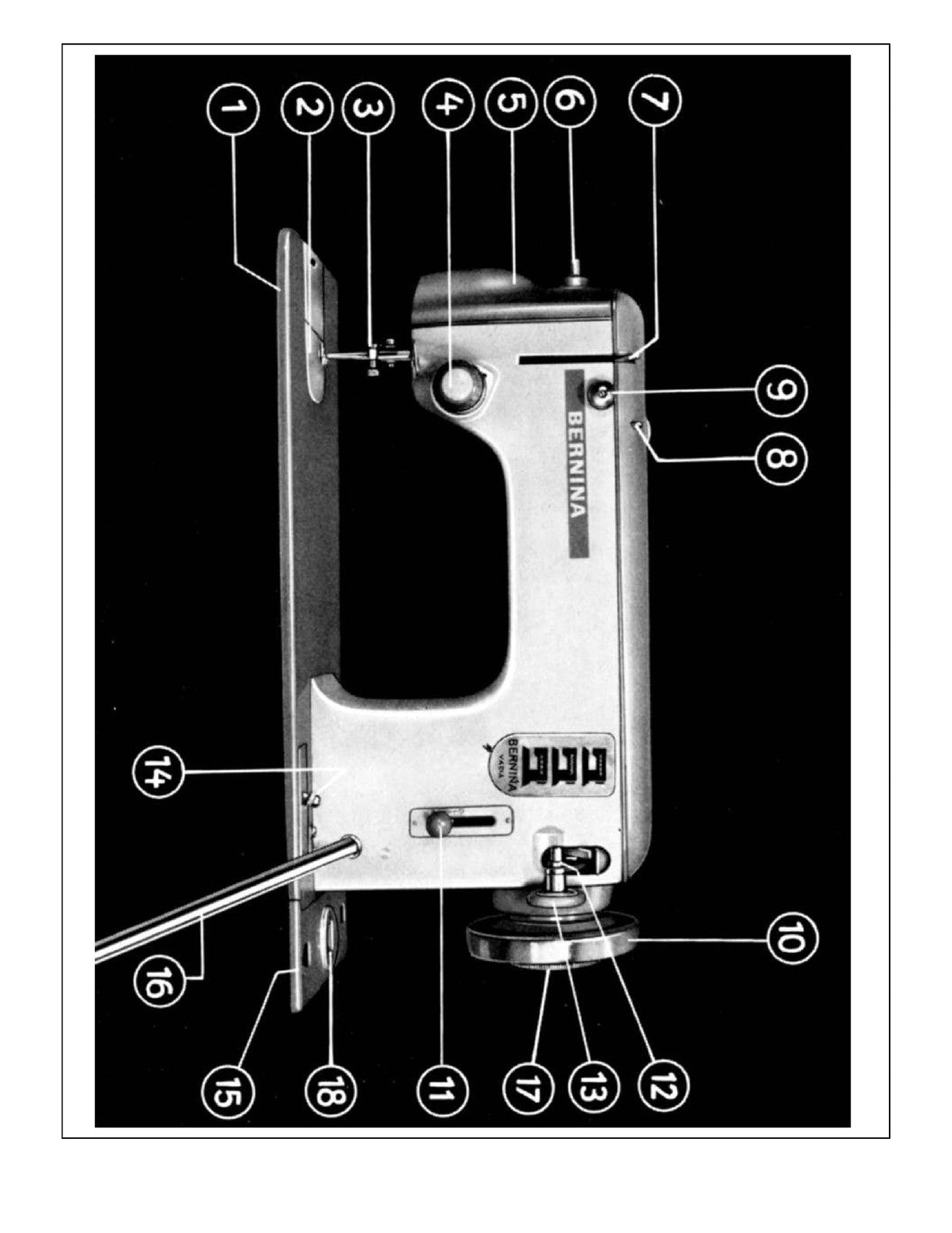 BERNINA 644 Sewing Machine Instruction Manual - STEEL WIRE BOUND - TOUGH COVERS
