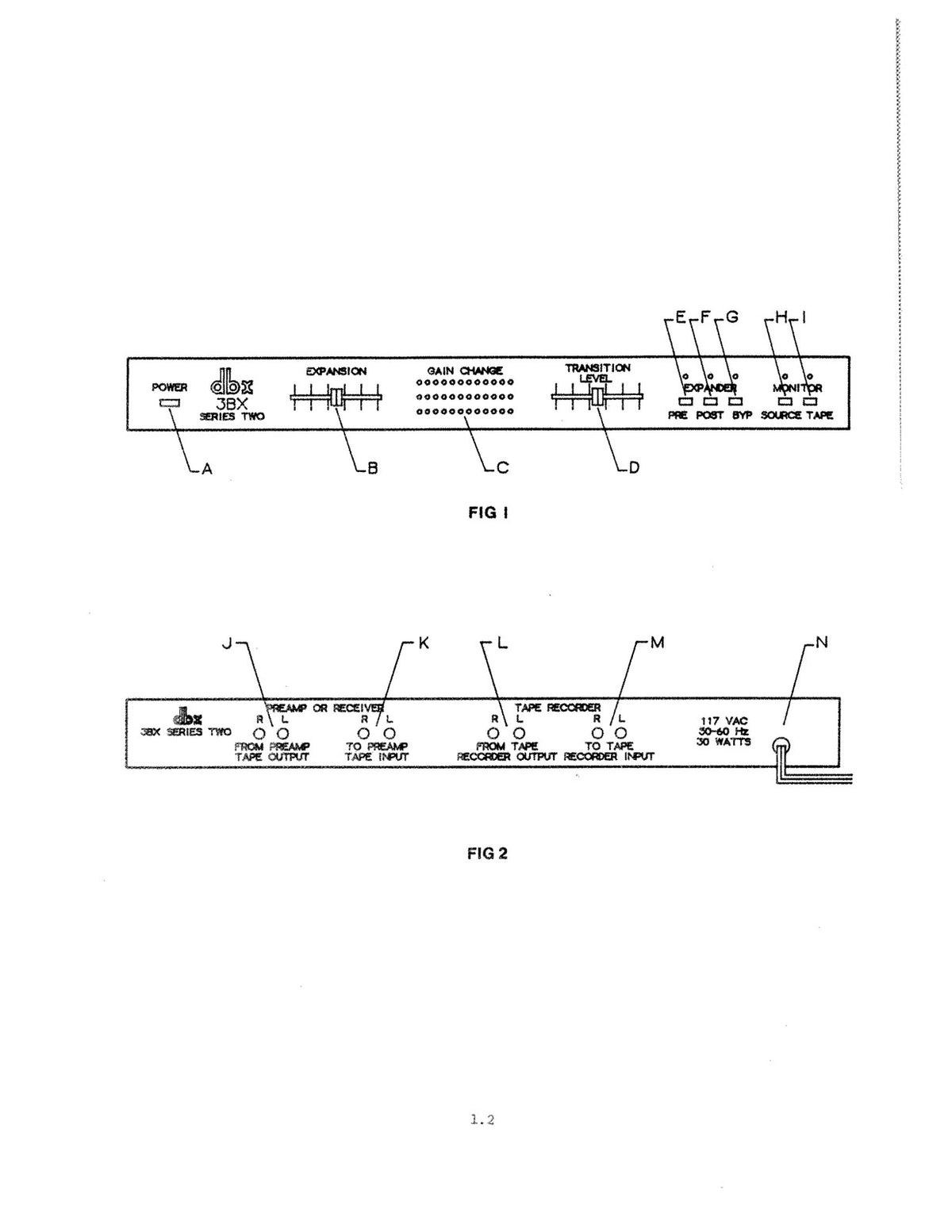 DBX 3BX Series Two 3 Band Dynamic Range Enhancer Instruction Manual - WIRE BOUND