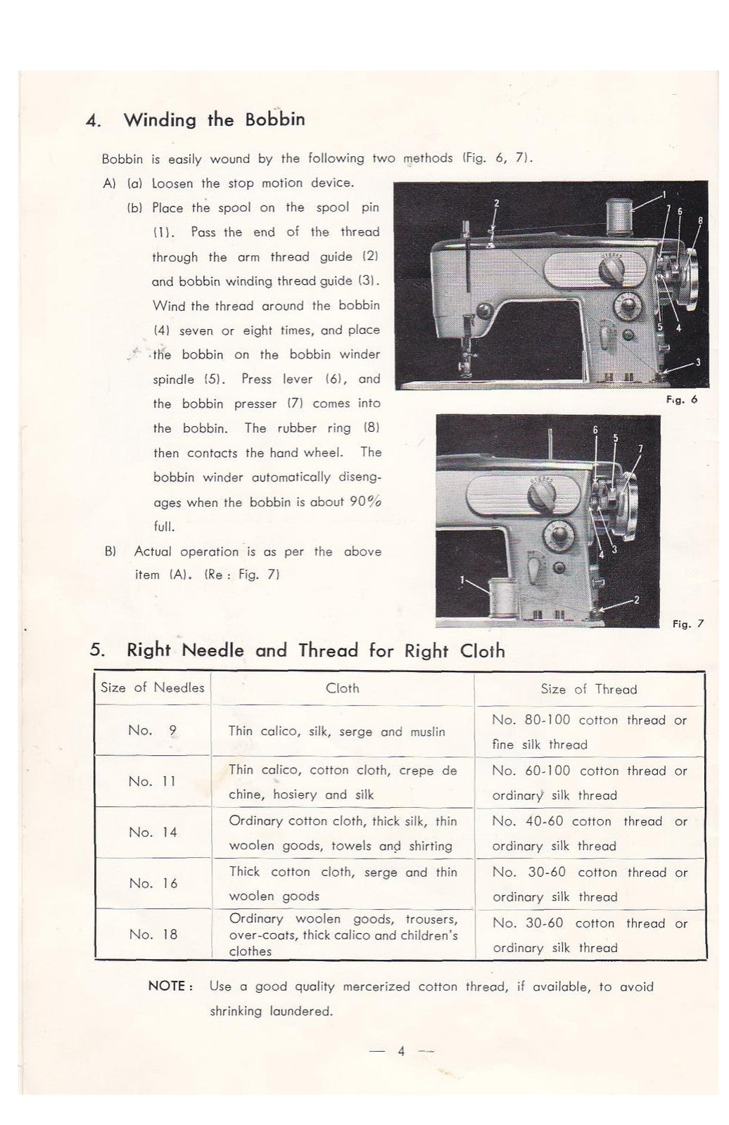 ADLER 280M Zig-Zag Sewing Machine Instruction Manual - WIRE BOUND - TOUGH COVERS
