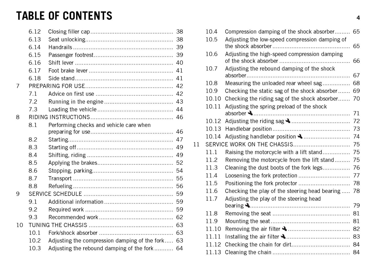 KTM 690 Enduro R Owners Manual 2017 - STEEL WIRE BOUND - PROTECTIVE COVERS