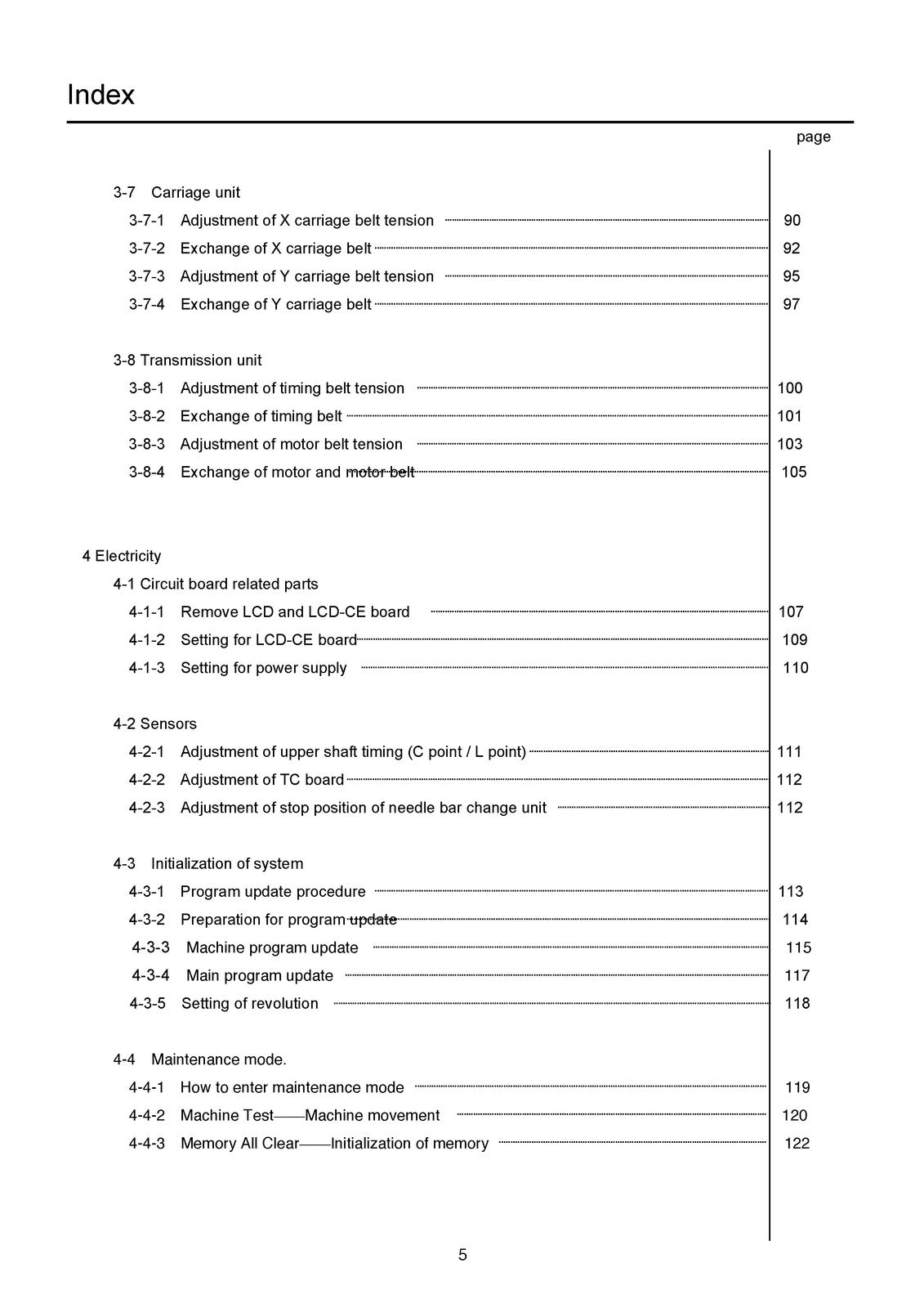 HAPPY HCH-701-30 Embroidery Machine Maintenance Manual - WIRE BOUND - COVERS