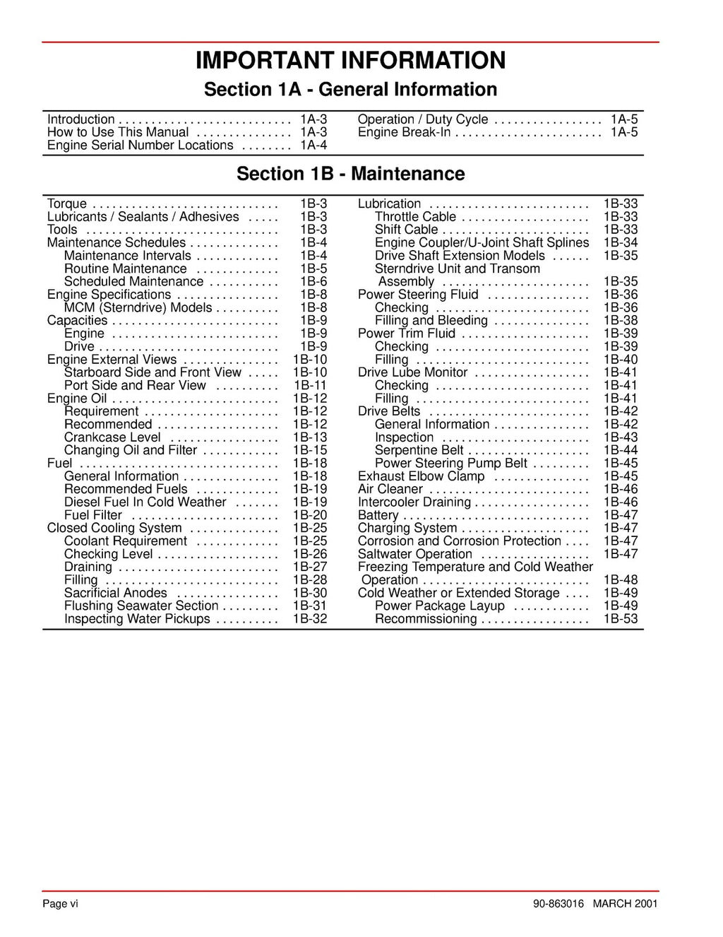 MERCURY MERCRUISER NO 29 D17L DTI 0M055001 & UP SERVICE MANUAL - WIRE BOUND