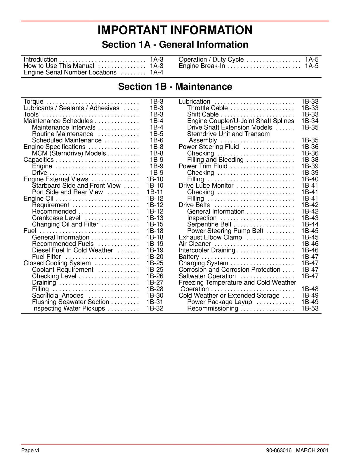 MERCURY MERCRUISER NO 29 D17L DTI 0M055001 & UP SERVICE MANUAL - WIRE BOUND