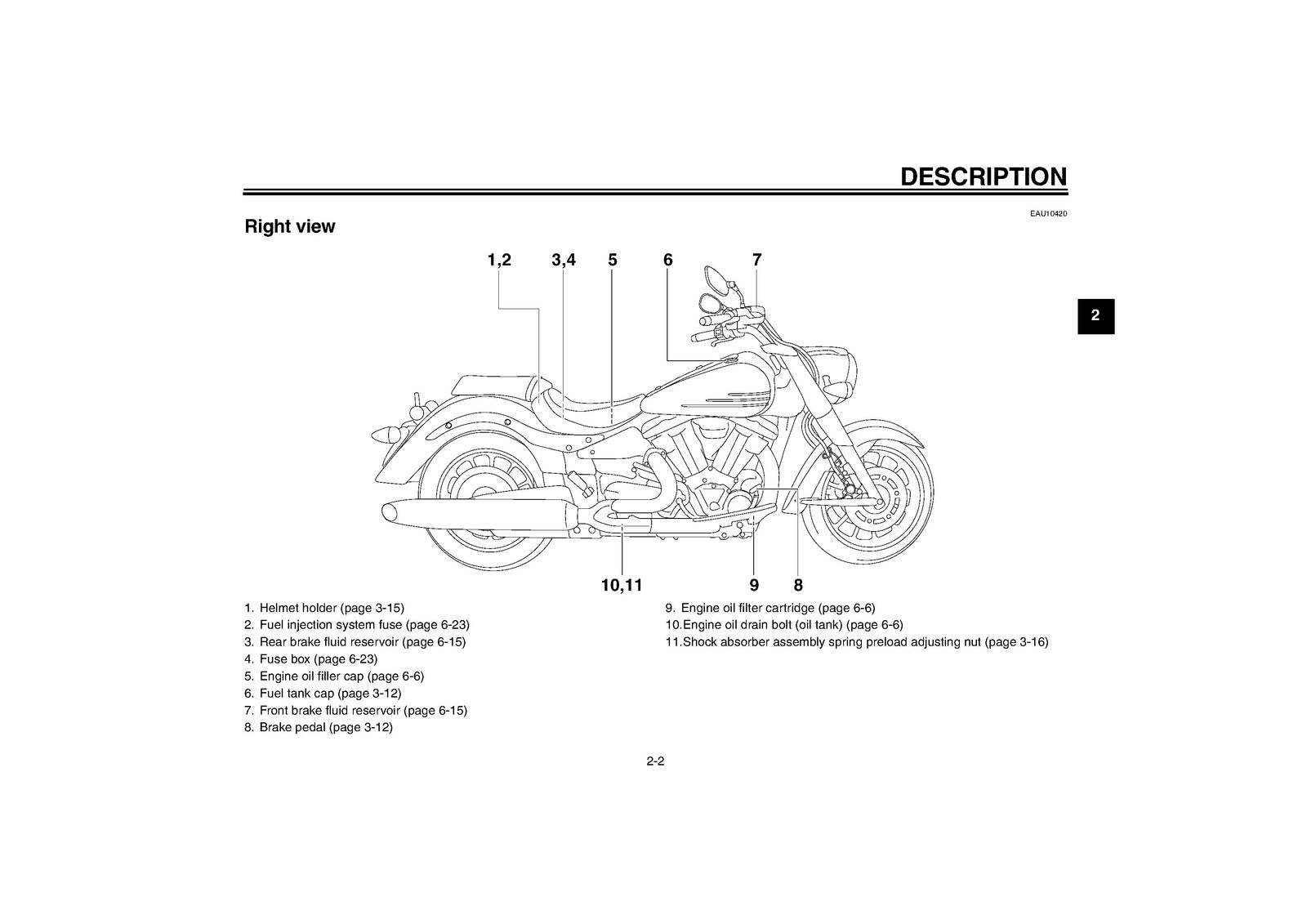YAMAHA XV1900A Motorcycle Owners Manual 2006 - STEEL WIRE BOUND - TOUGH COVERS