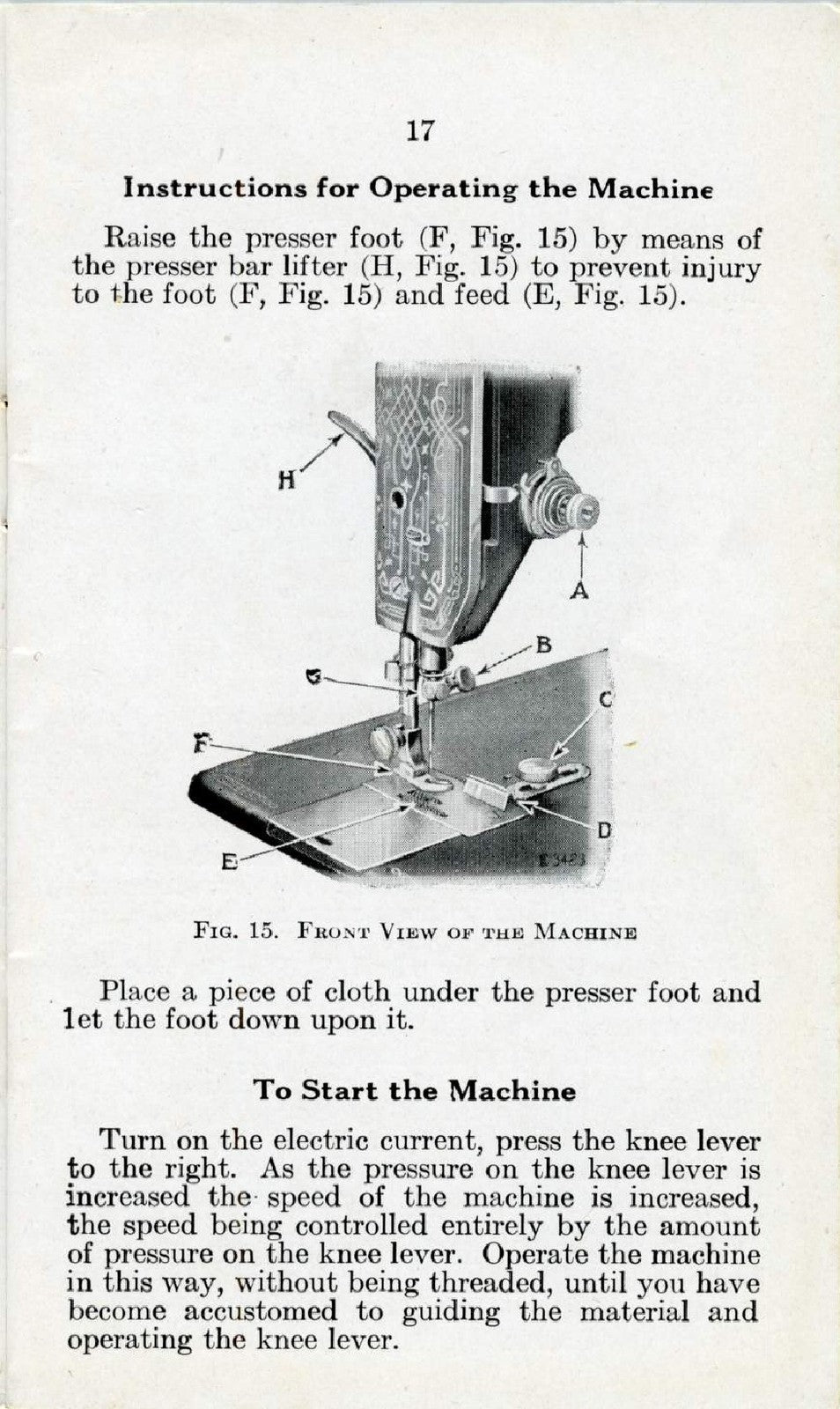 SINGER 101-4 101-12 Sewing Machine Instruction Manual 1929 - WIRE BOUND - COVERS