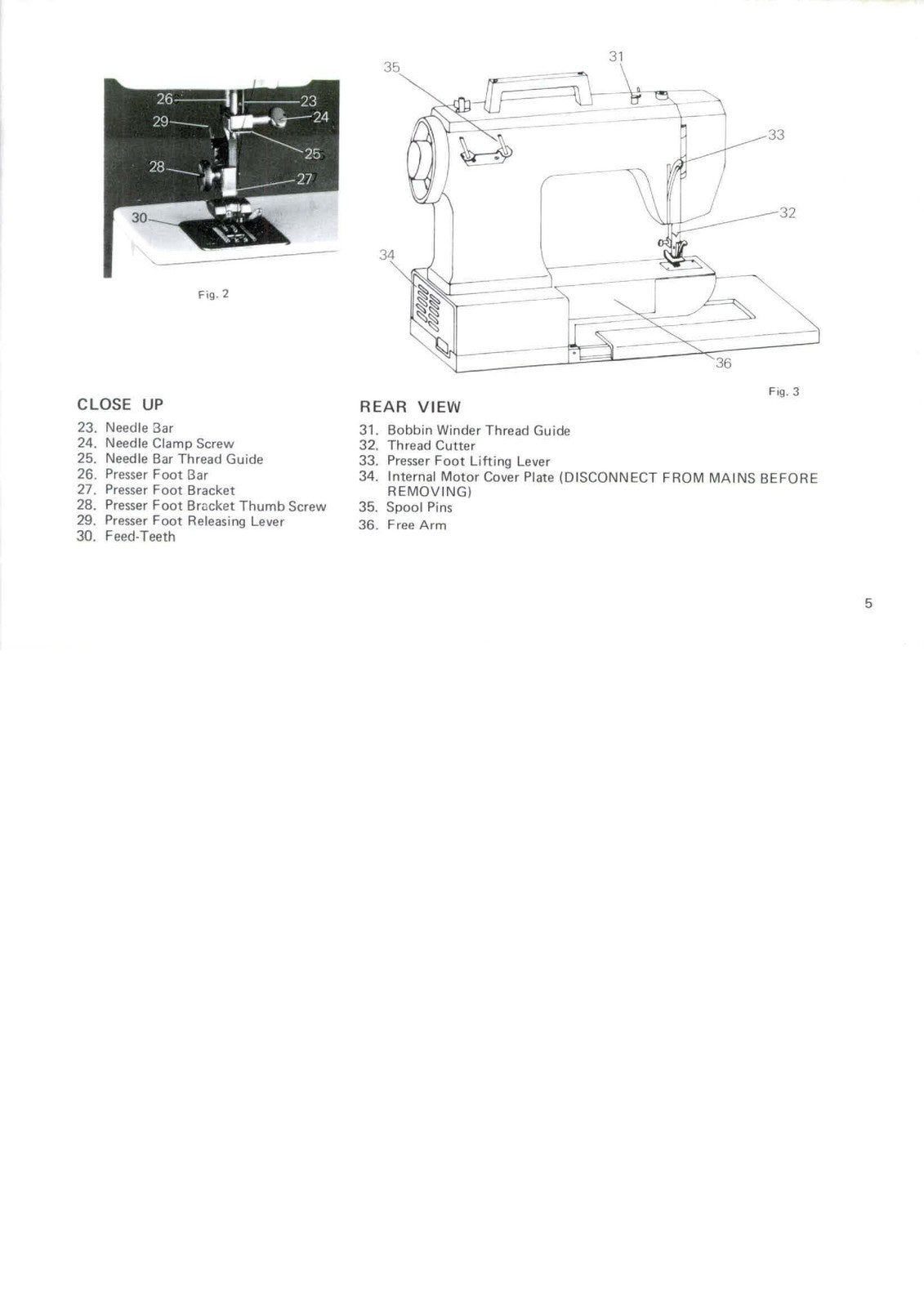 ALFA 1050 Automatic Free-Arm Sewing Machine Instruction Manual - WIRE BOUND
