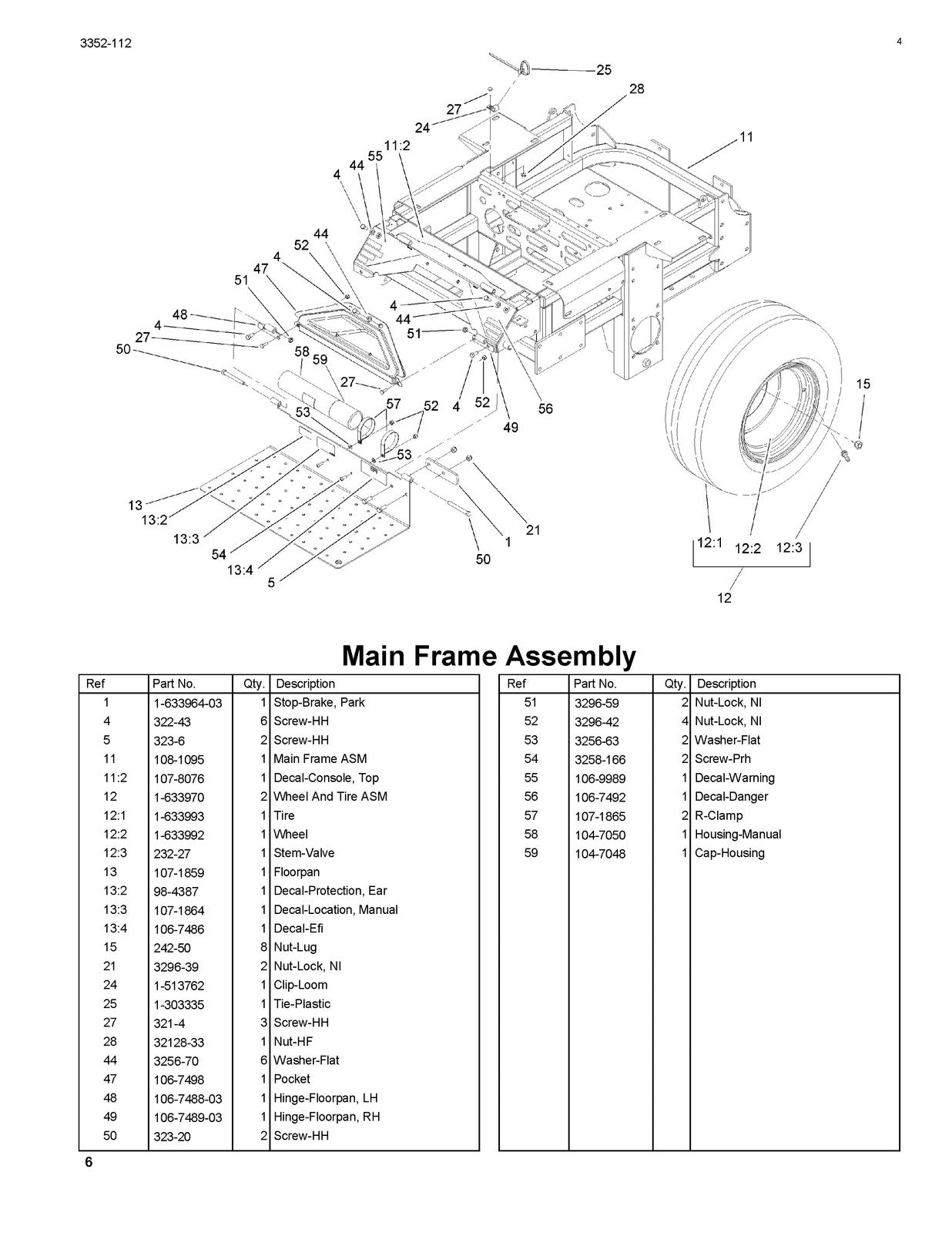 TORO Z588E Z Master 72in Mower Parts Catalog 2004 - WIRE BOUND - TOUGH COVERS