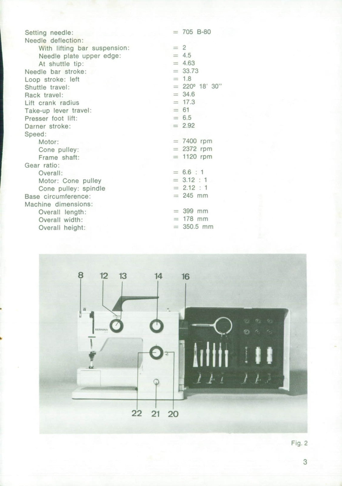 BERNINA Nova 900 Electronic Sewing Machine Service Manual - WIRE BOUND - COVERS
