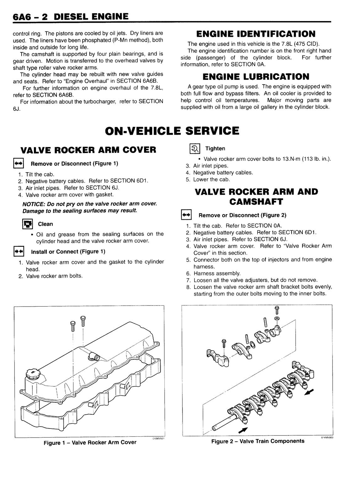 ISUZU 6HK1-TC Engine FSR FTR FVR FRR WT5500 Service Manual 1998-2001 - BOUND