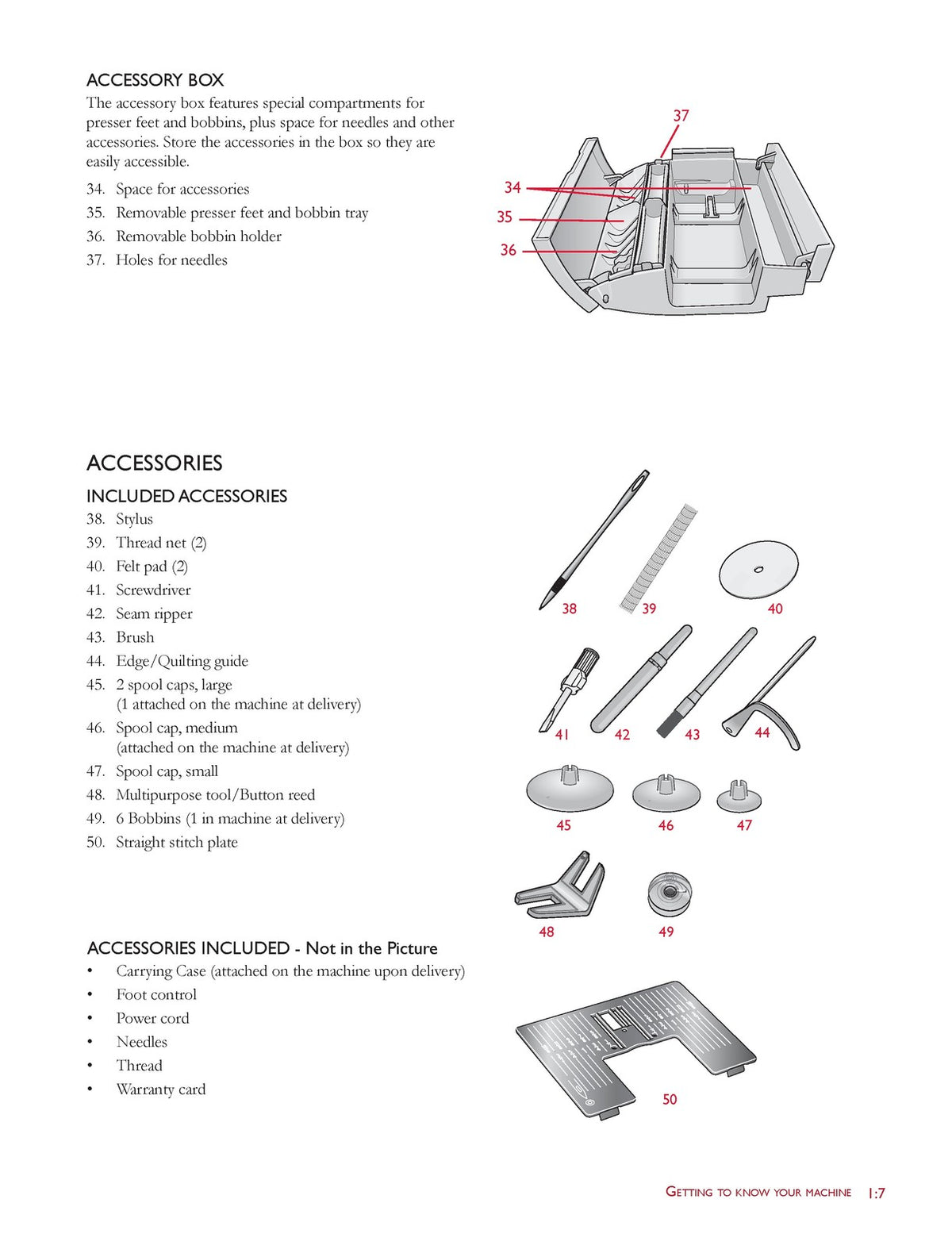 HUSQVARNA VIKING Brilliance 75Q Sewing Machine Users Guide Manual - WIRE BOUND