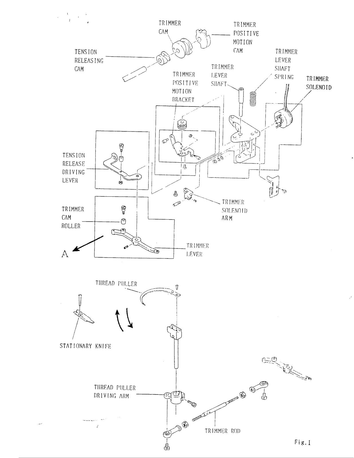 SINGER 211A Sewing Machine Service Manual - STEEL WIRE BOUND - PROTECTIVE COVERS