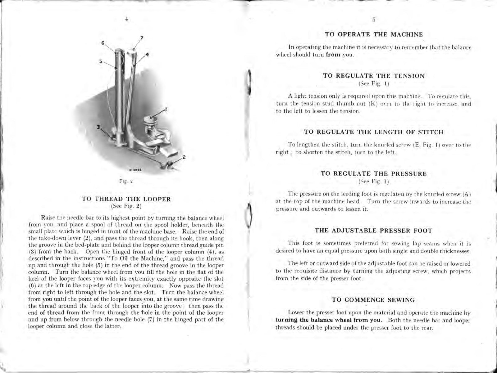 SINGER 91K5 Sewing Machine Instructions Manual - STEEL WIRE BOUND - TOUGH COVERS