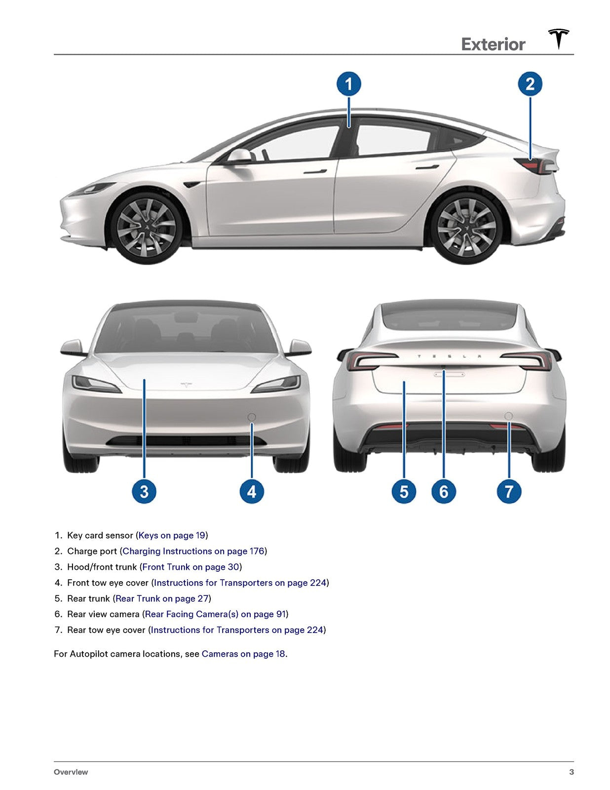 TESLA Model 3 2025 Owners Manual - STEEL WIRE BOUND - PROTECTIVE COVERS