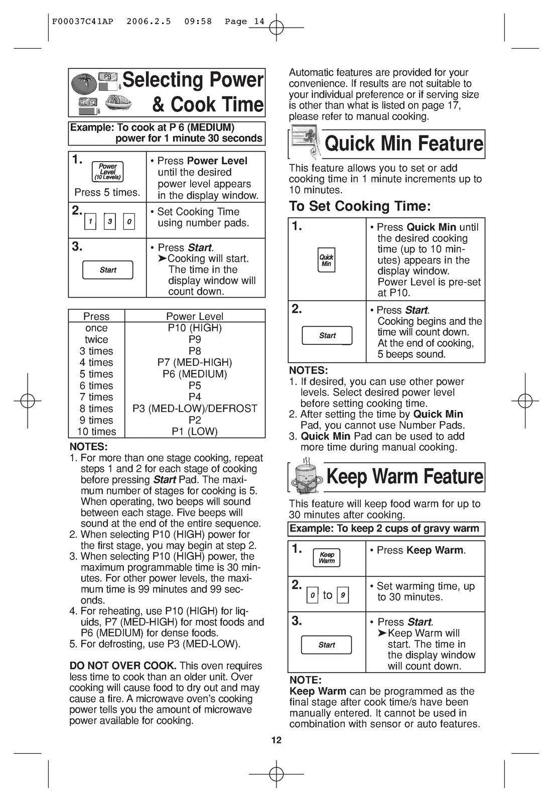 PANASONIC NN-T735 T745 T755 T765 T775 T935  More Microwave Owners Manual