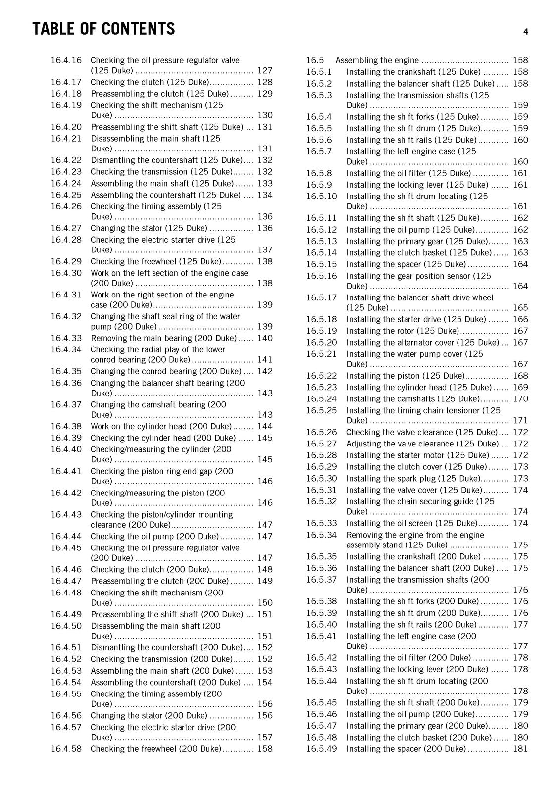 KTM 125 Duke 200 Duke Repair Manual 2012-2013 - STEEL WIRE BOUND - TOUGH COVERS