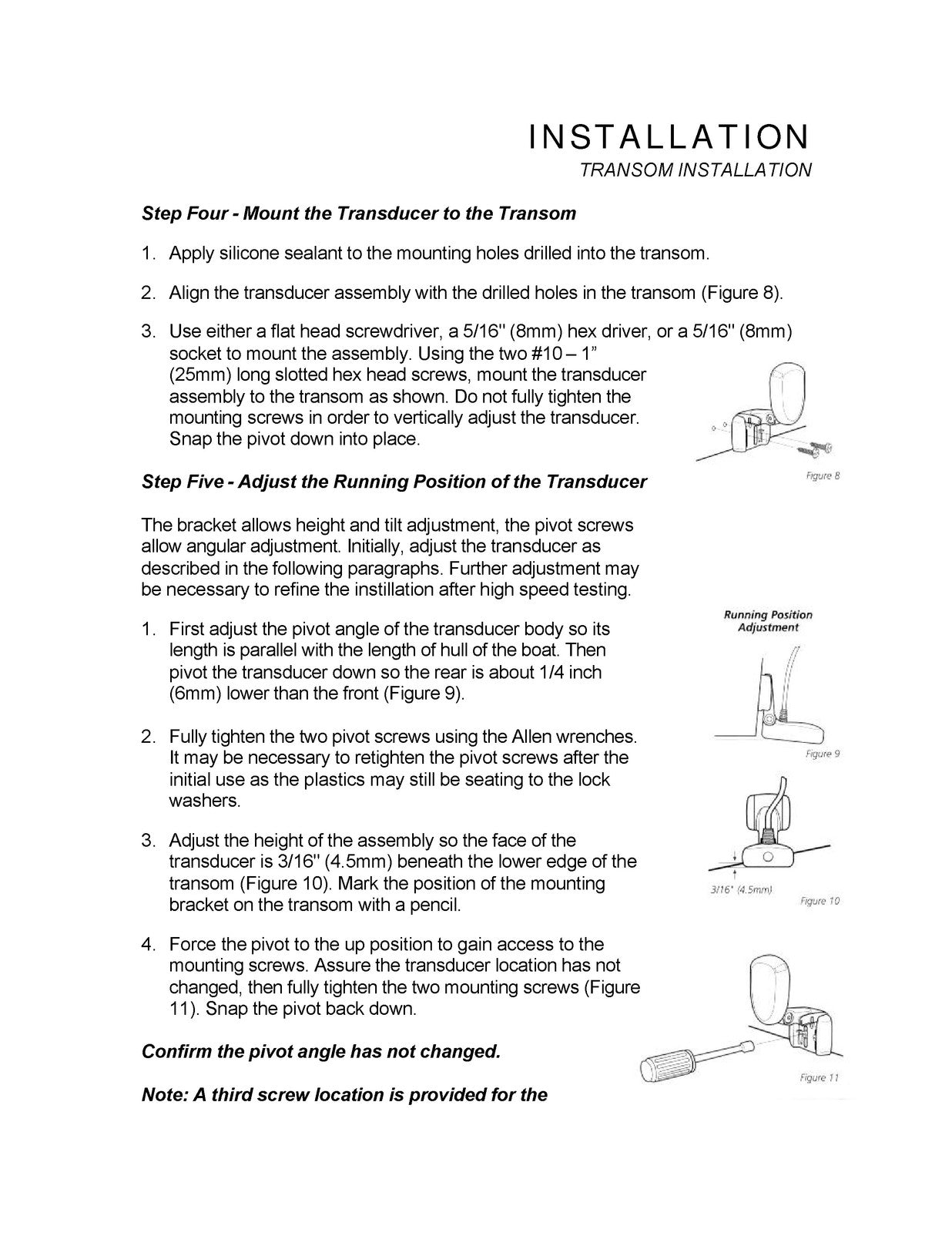 HUMMINBIRD Fishfinder Installation Preparation Manual - WIRE BOUND - COVERS