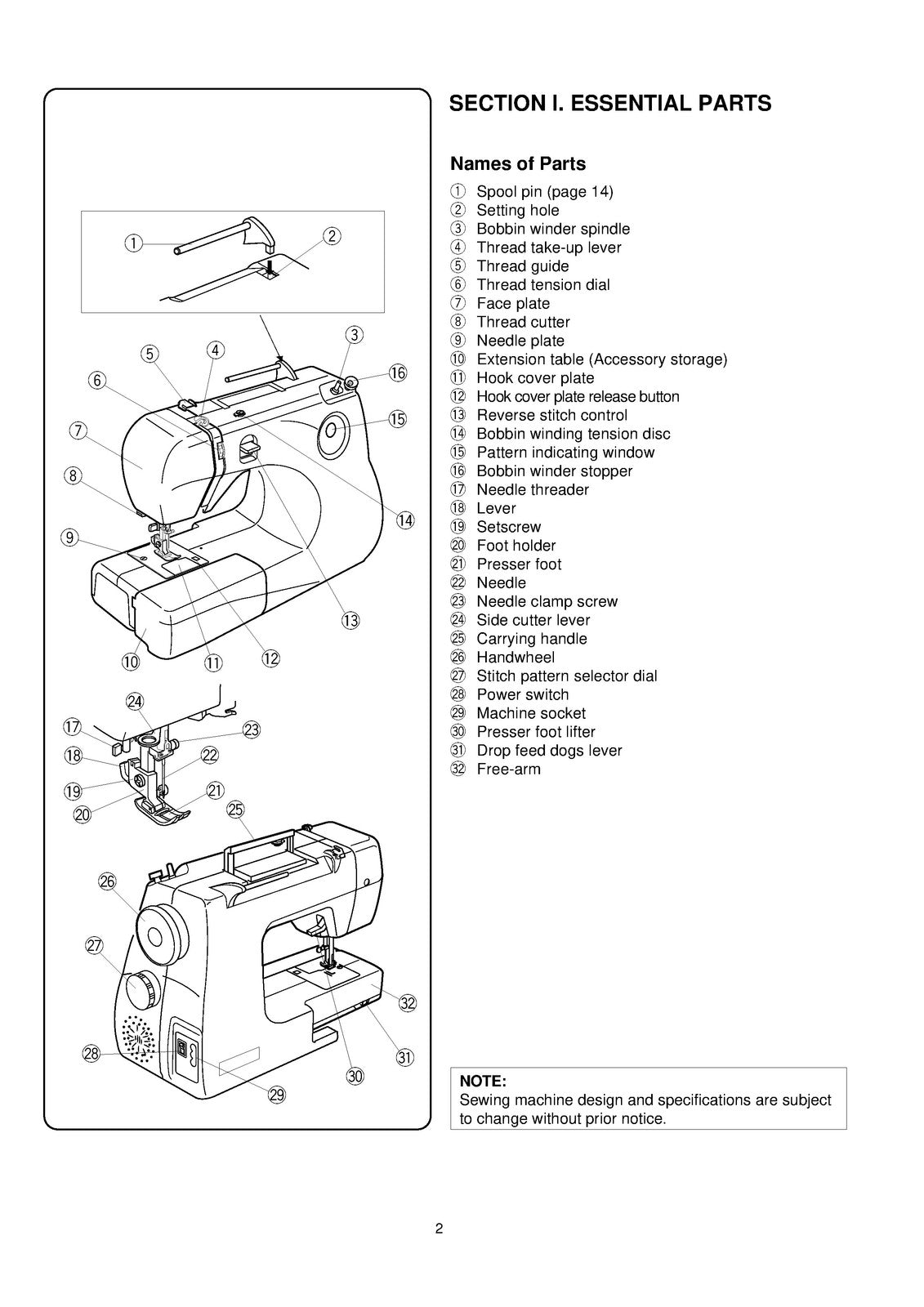 JANOME Jem Gold Plus Trim  Stitch 661 G Manual - WIRE BOUND - TOUGH COVERS