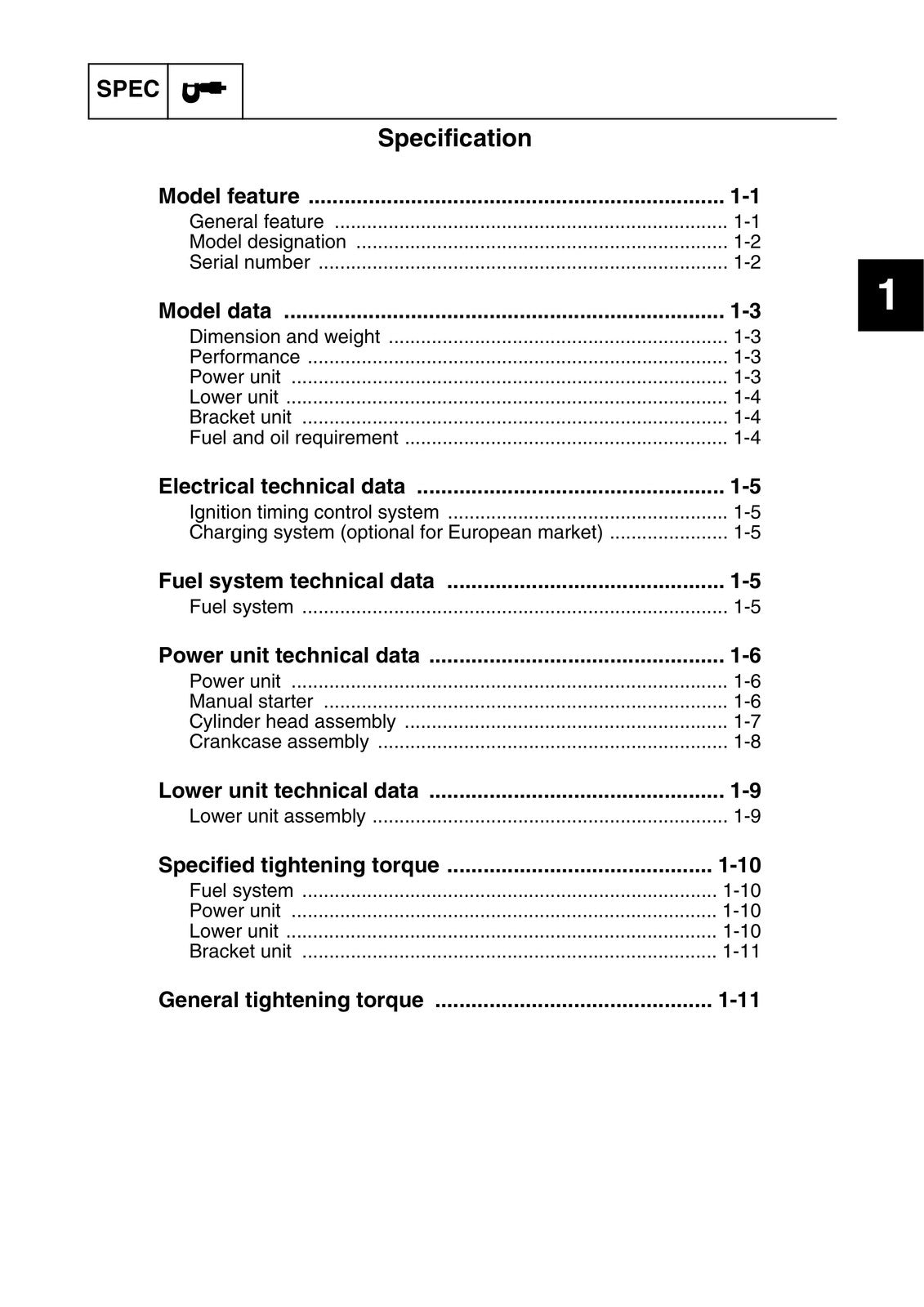 YAMAHA F4B F5A F6C Service Manual - STEEL WIRE BOUND - PROTECTIVE COVERS