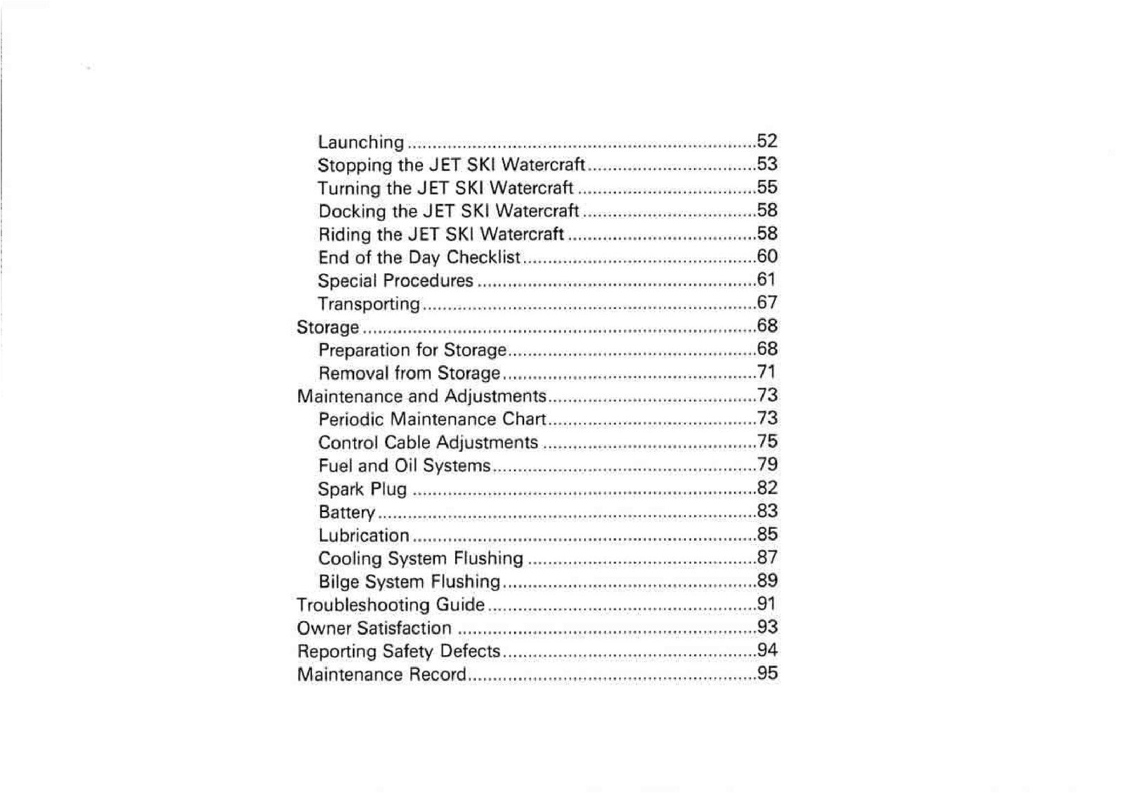 KAWASAKI Jet Ski 1100 ZXi Watercraft Owners Manual - WIRE BOUND - TOUGH COVERS