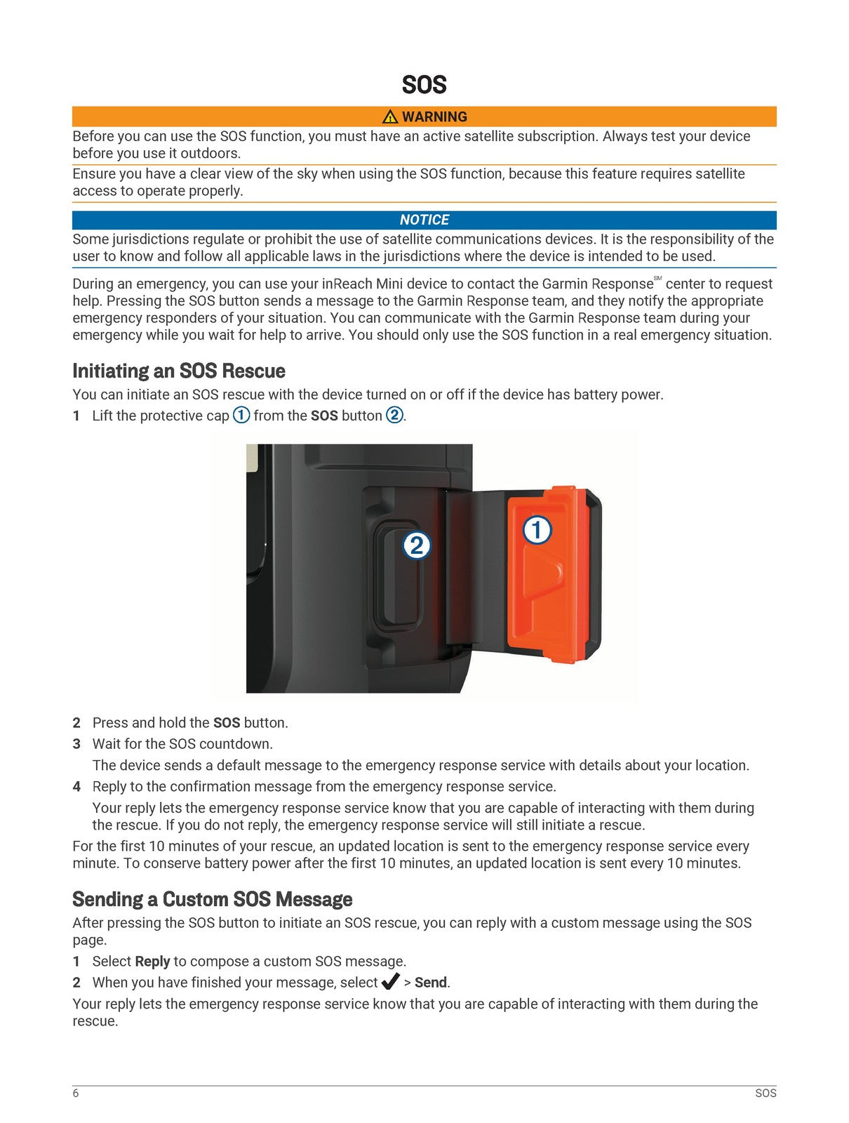 GARMIN inReach Mini Owners Manual - STEEL WIRE BOUND - PROTECTIVE COVERS