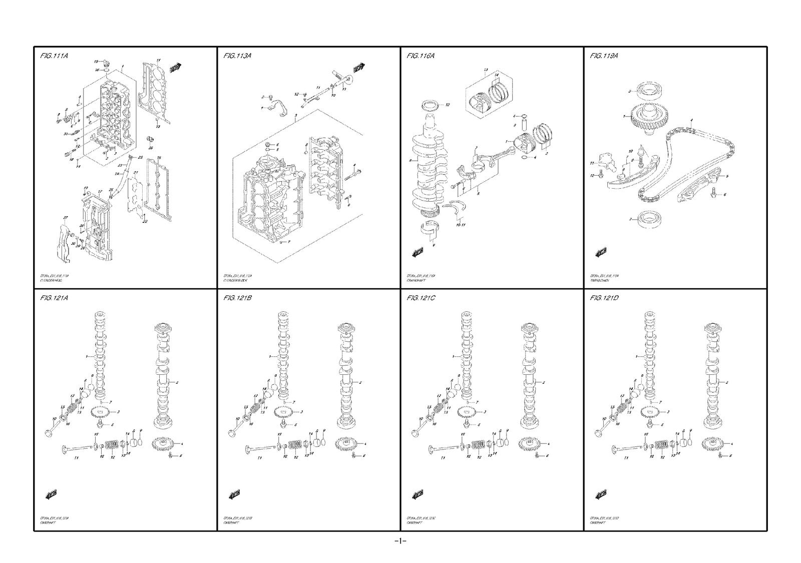 SUZUKI DF70A DF80A DF90A PARTS CATALOGUE - STEEL WIRE BOUND - PROTECTIVE COVERS