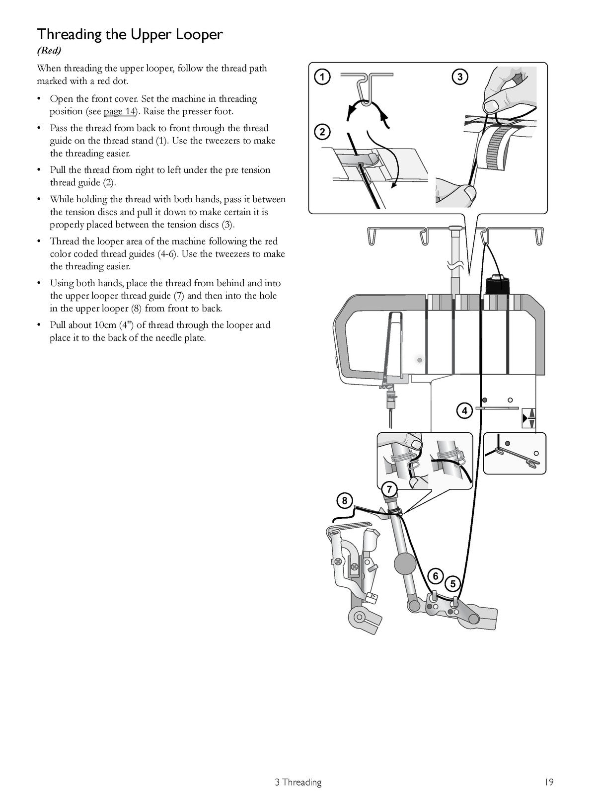 HUSQVARNA VIKING Amber S300 Sewing Machine Users Guide Manual - WIRE BOUND