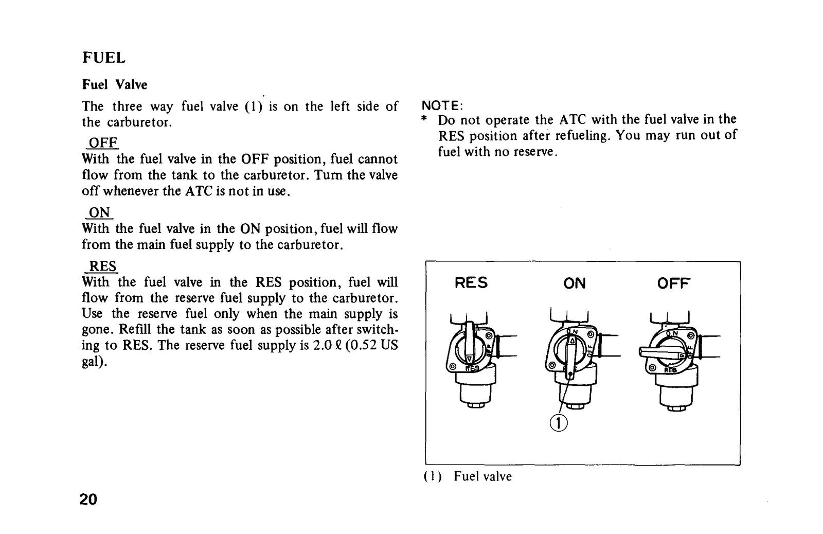 HONDA ATC 250ES ATC Super Red Owners Manual 1987 - WIRE BOUND - TOUGH COVERS