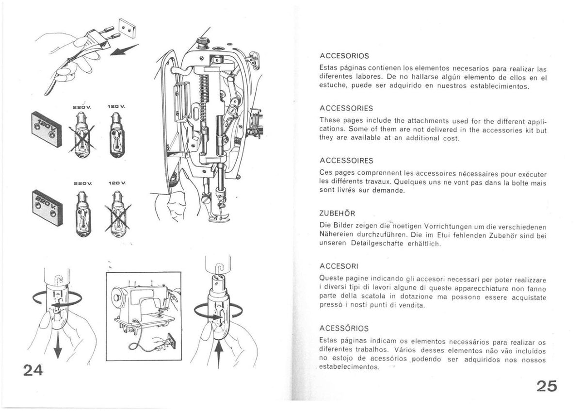 ALFA 102 Sewing Machine Instruction Manual - STEEL WIRE BOUND - TOUGH COVERS