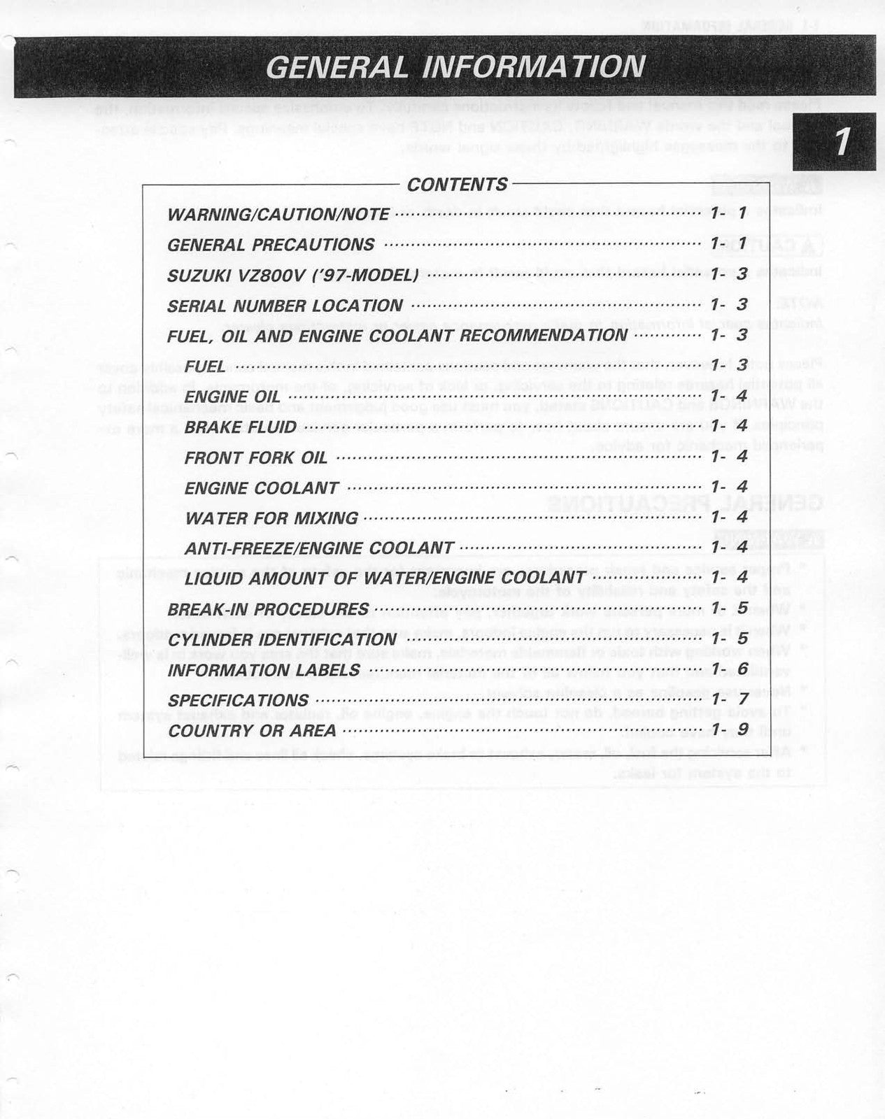 SUZUKI VZ800 Marauder Motorcycle Service Manual 1998-2004 - WIRE BOUND - COVERS