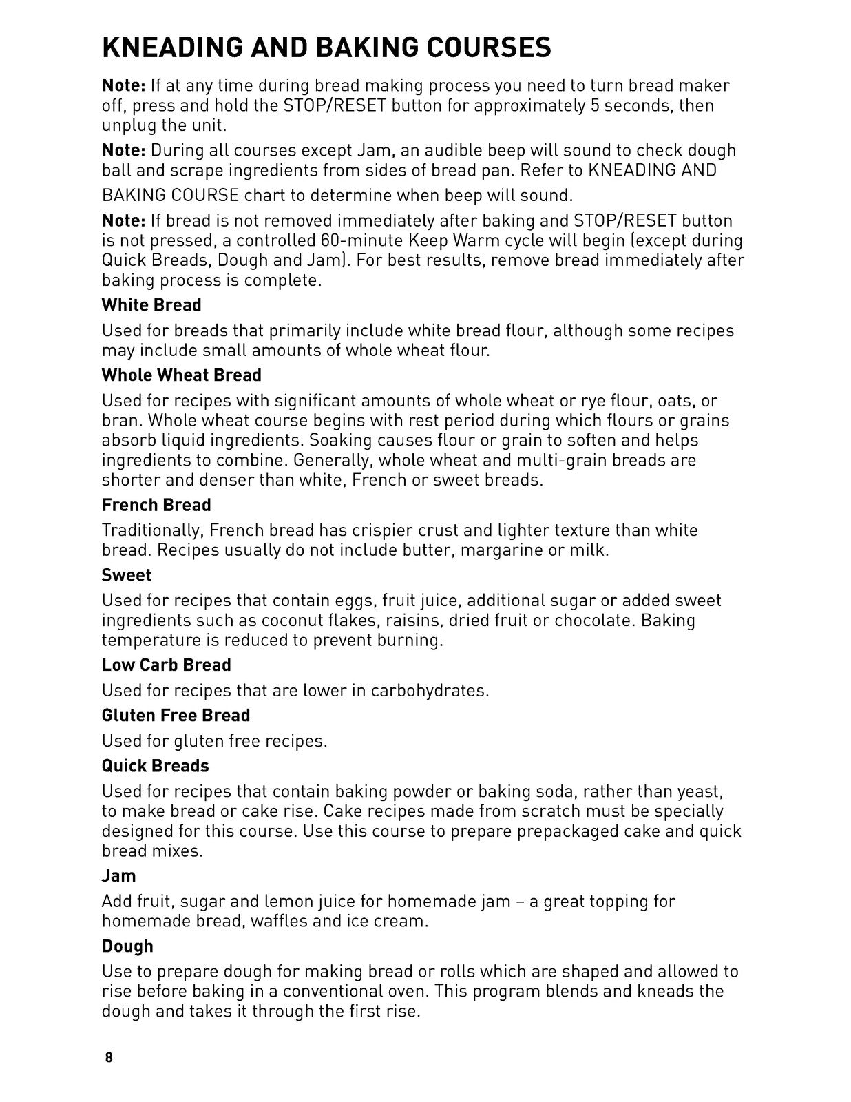 BREADMAN TR2700 Bread Maker Machine User Manual in English - WIRE BOUND - COVERS